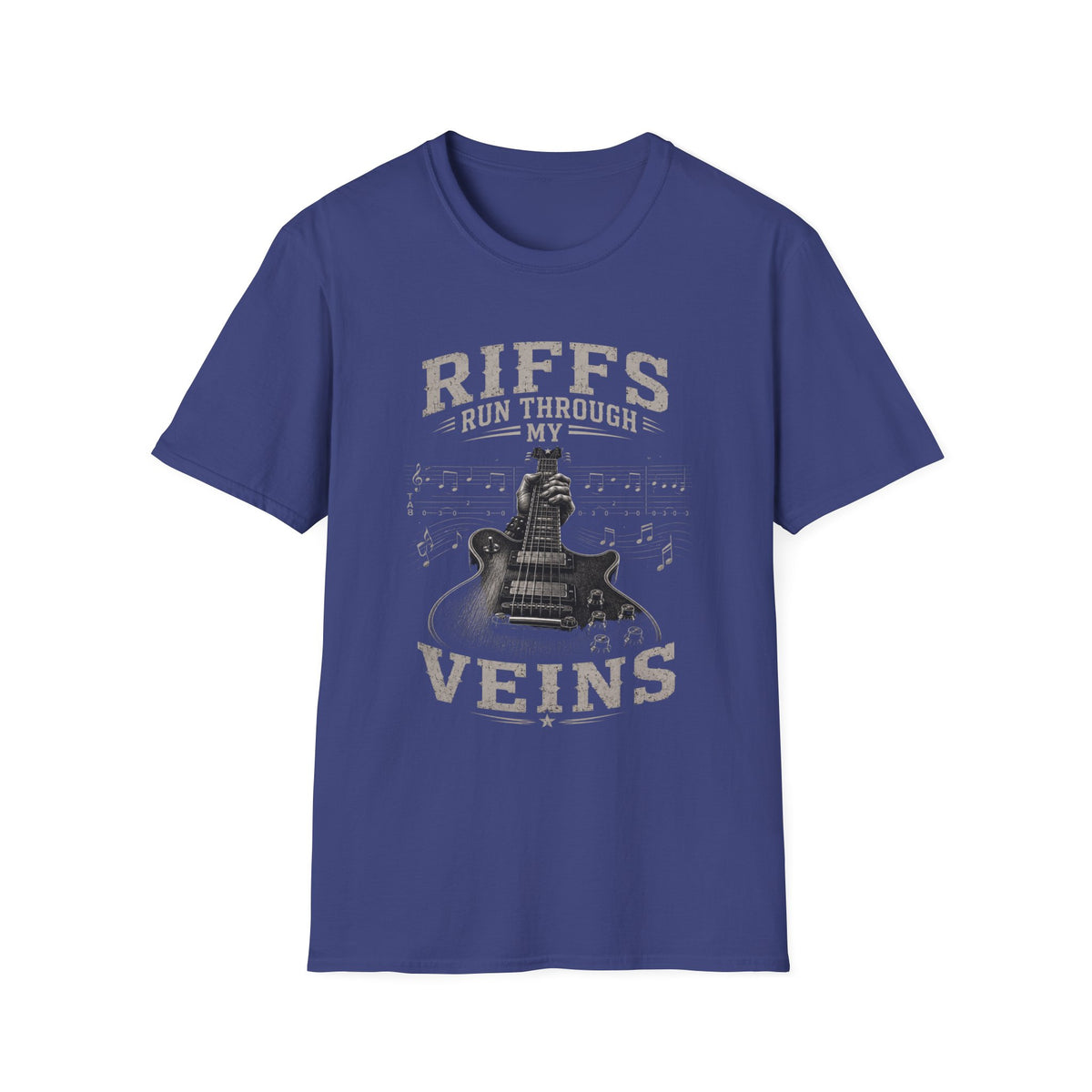 Riffs Run Through My Veins | Electric Guitar Rock Music Design