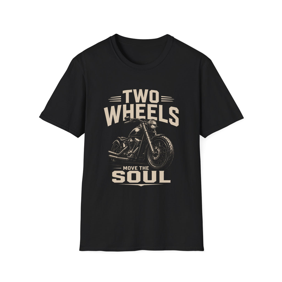 Two Wheels Move the Soul Motorcycle T-Shirt – Vintage Motorcycle Freedom Rider Design