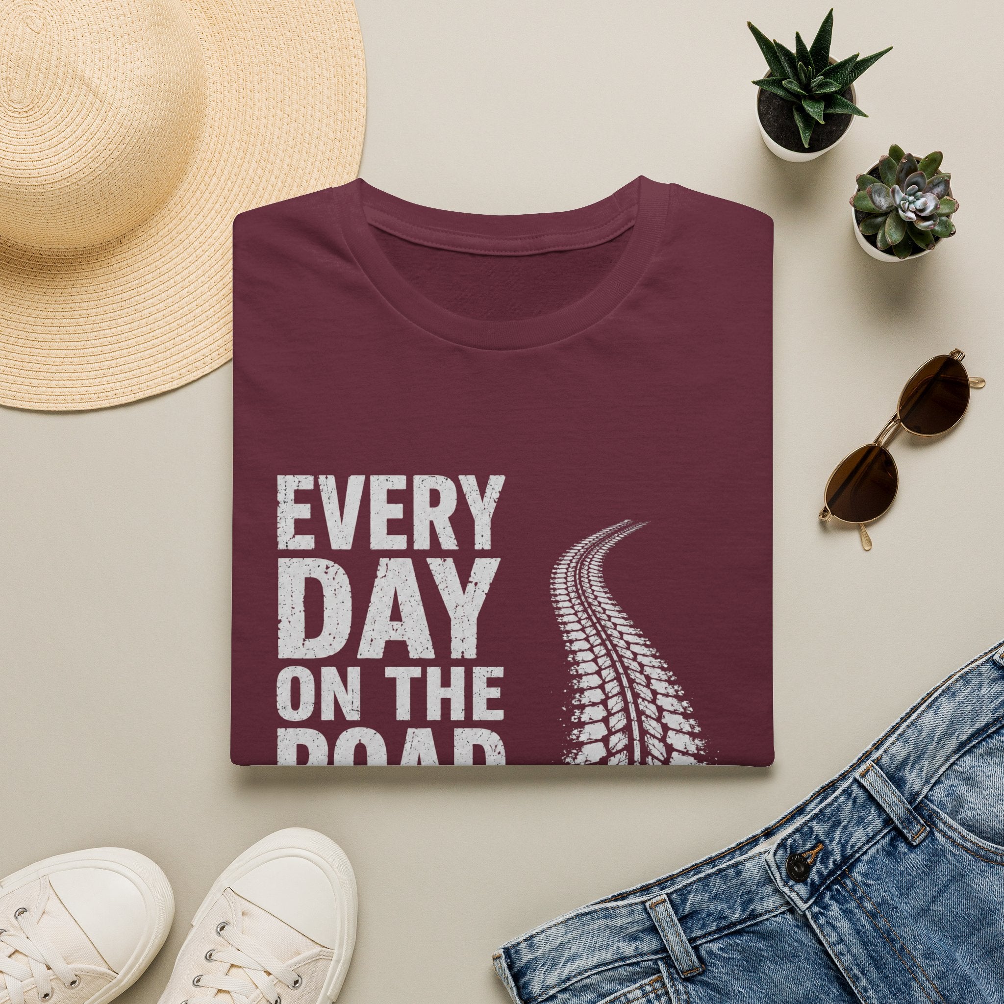 Every Day on the Road T-Shirt — Trucking & Travel Tee