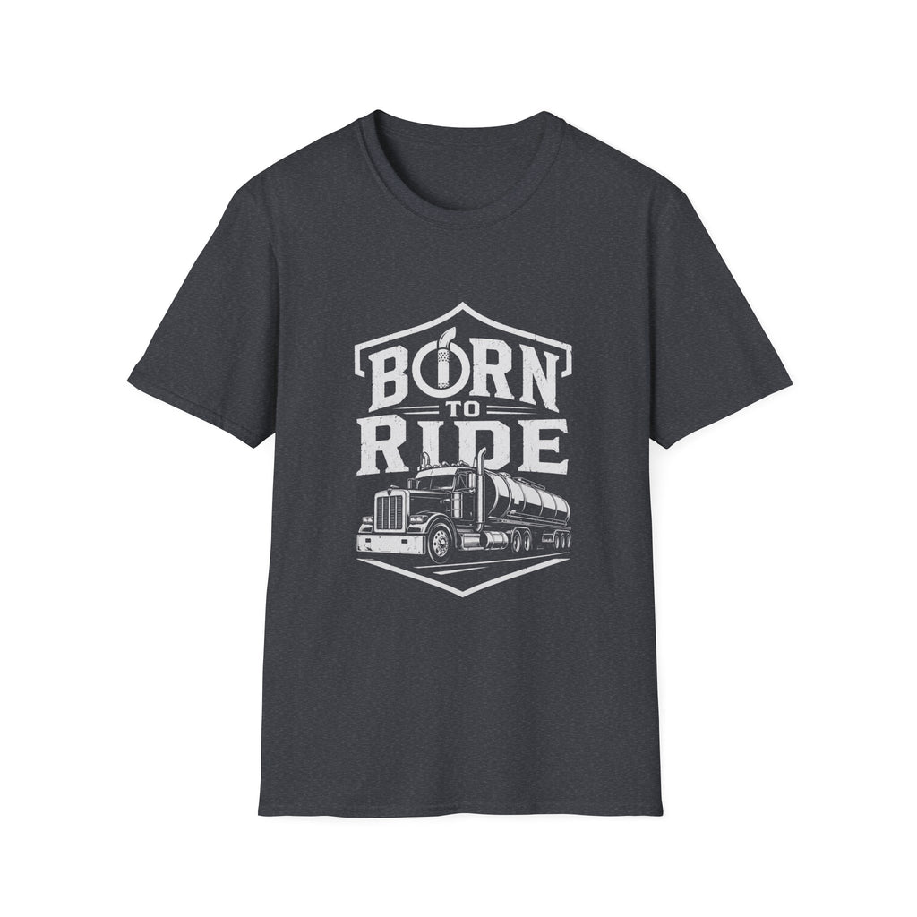 Born to Ride Trucker Graphic Tee — Born to Ride Semi Truck Shirt