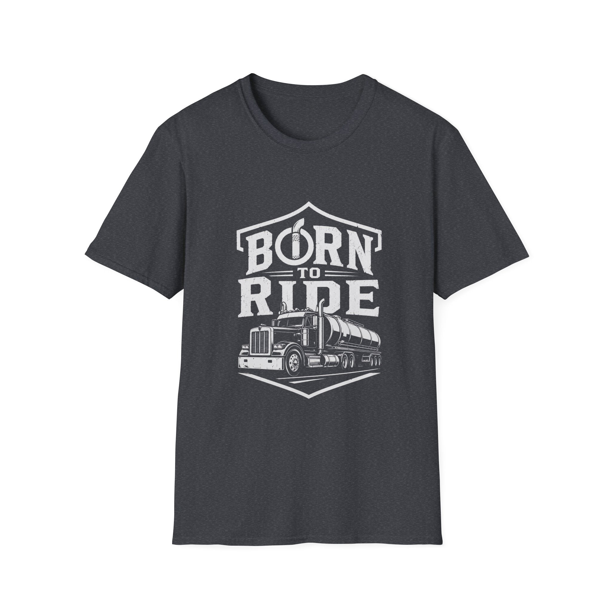 Born to Ride Trucker Graphic Tee — Born to Ride Semi Truck Shirt