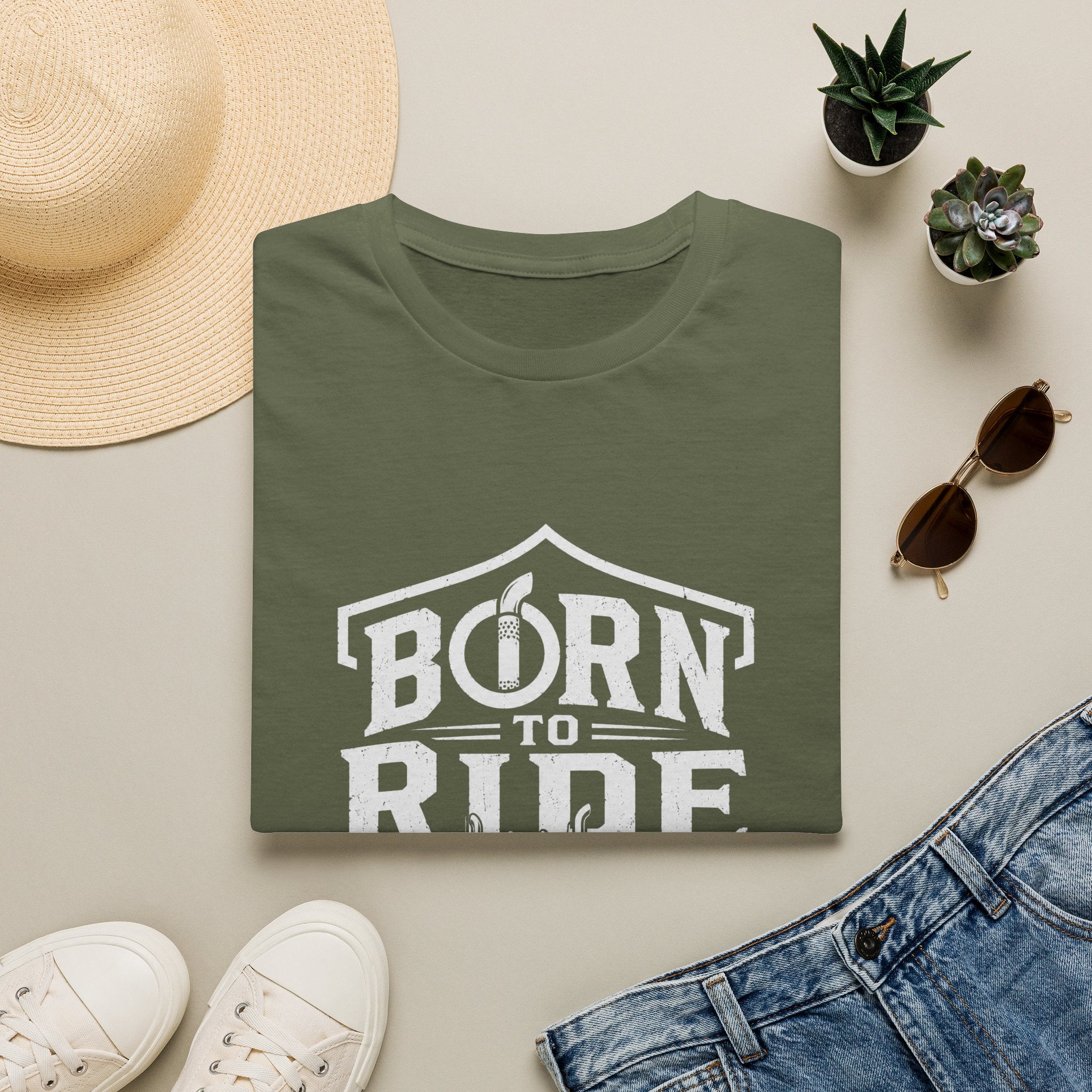 Born to Ride Trucker T-Shirt — Vintage Semi Truck Graphic Tee