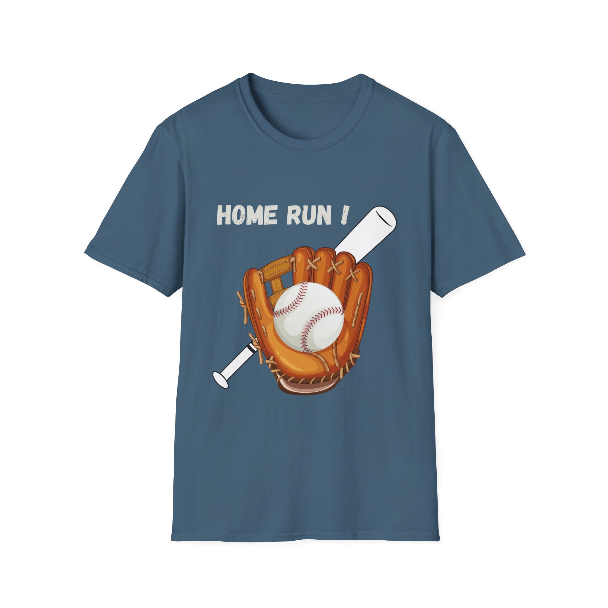 Baseball Home Run T-Shirt — Glove, Ball & Bat Graphic Tee - Bat Ball and Glove Sports Graphic