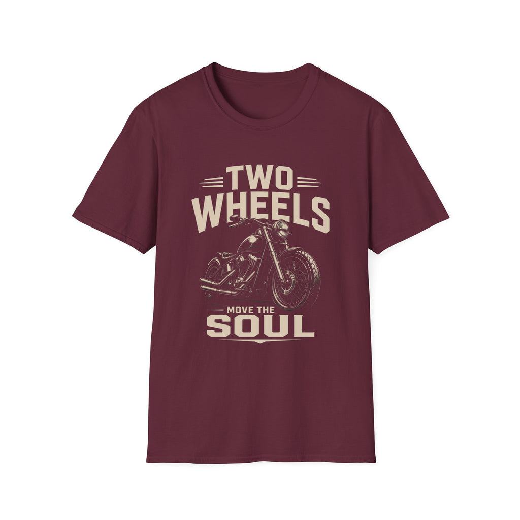 Two Wheels Move the Soul Motorcycle T-Shirt – Vintage Motorcycle Freedom Rider Design