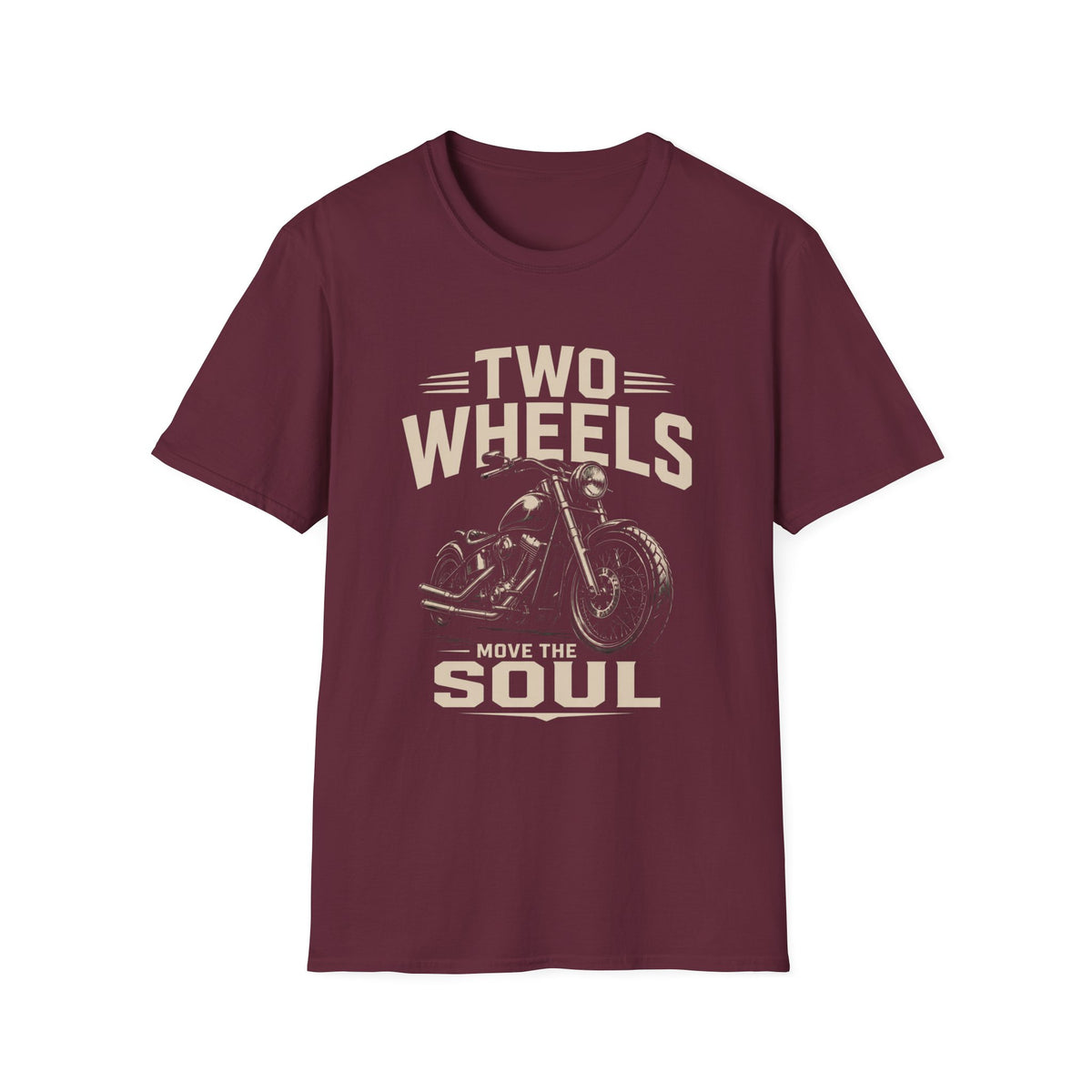 Two Wheels Move the Soul Motorcycle T-Shirt – Vintage Motorcycle Freedom Rider Design