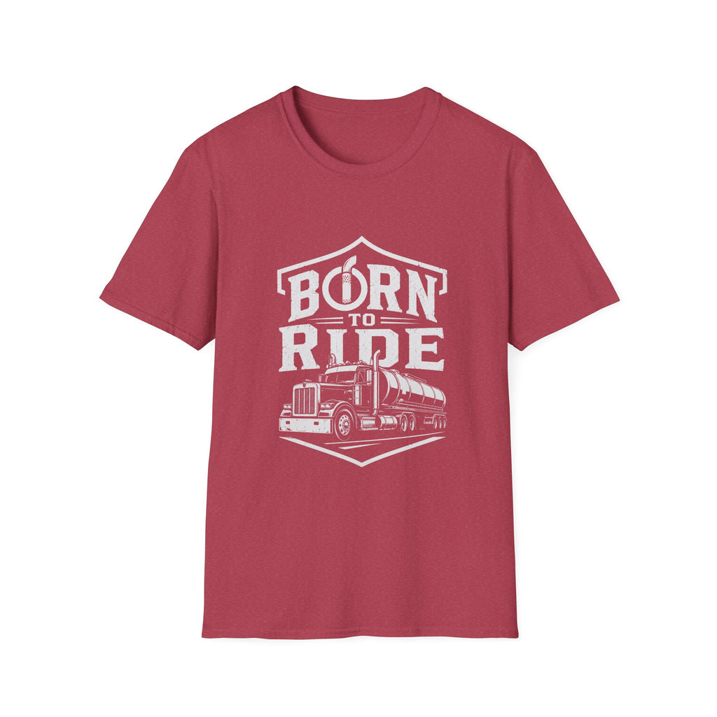 Born to Ride Trucker Graphic Tee — Born to Ride Semi Truck Shirt