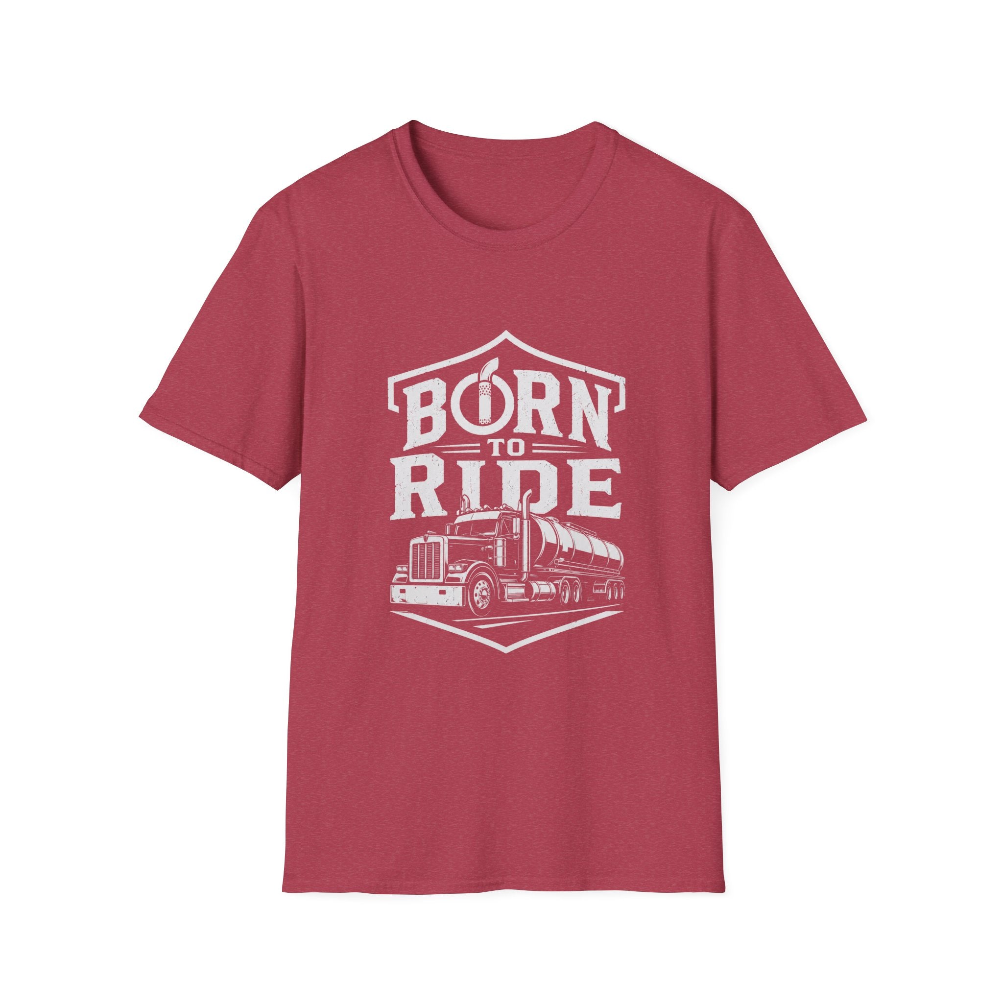 Born to Ride Trucker Graphic Tee — Born to Ride Semi Truck Shirt