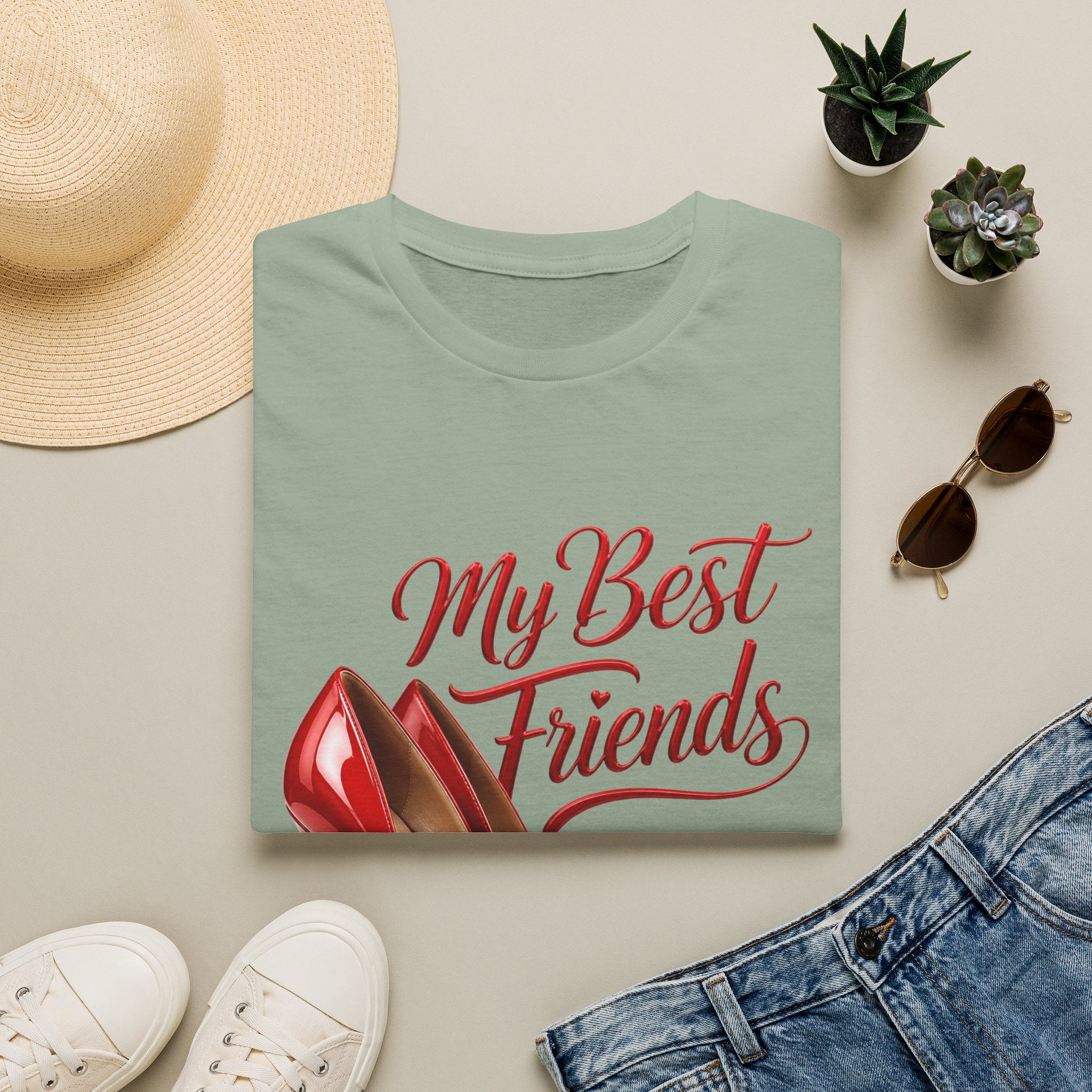 My Best Friends Red High Heels T-Shirt