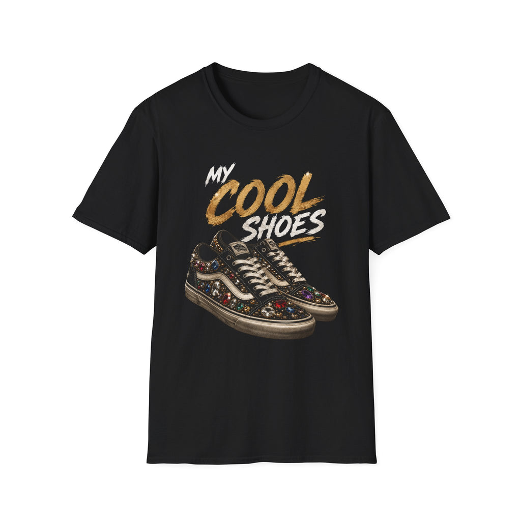 Cool Shoes T‑Shirt — "My Cool Shoes" Graphic Tee - Glam Streetwear Fashion Sneaker Quote Design