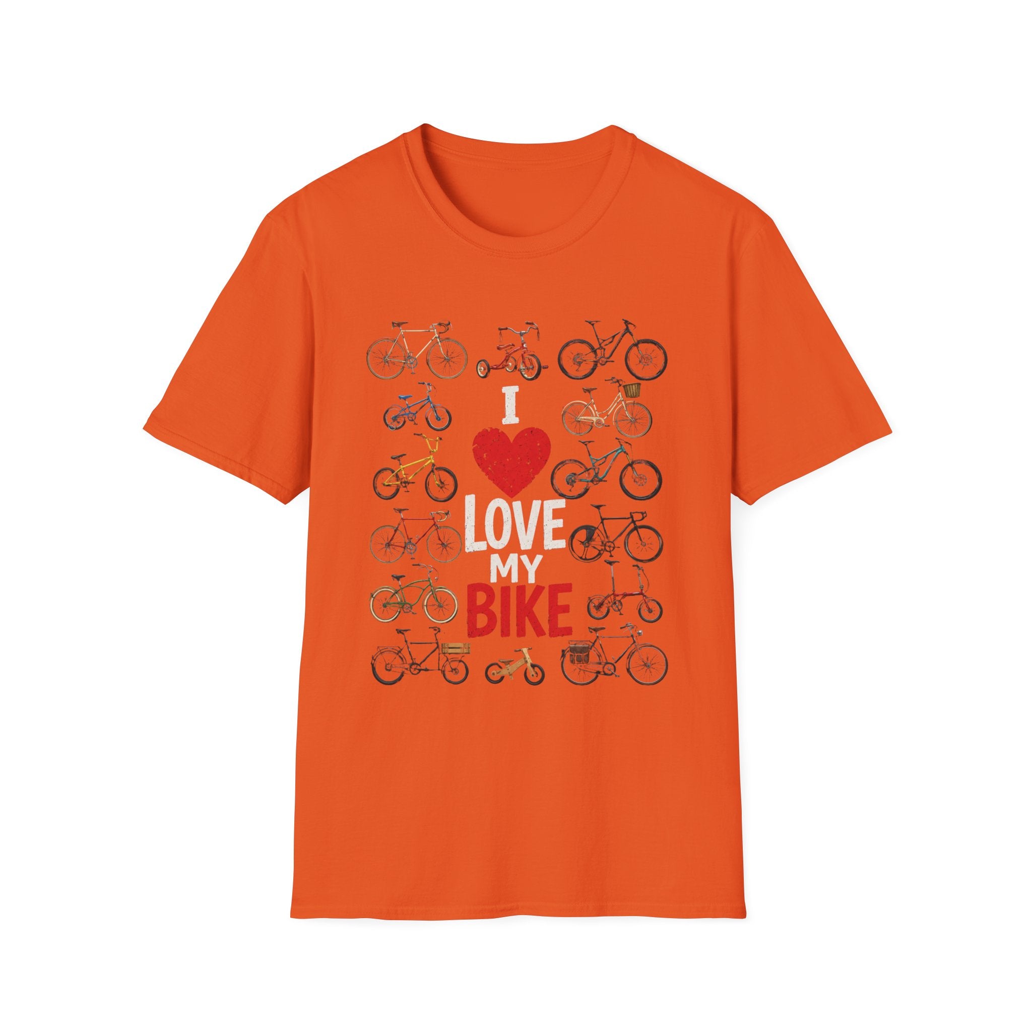 I Love My Bike Vintage Bicycle Lover Cycling Design  — Cute Bicycle Lover Graphic Tee