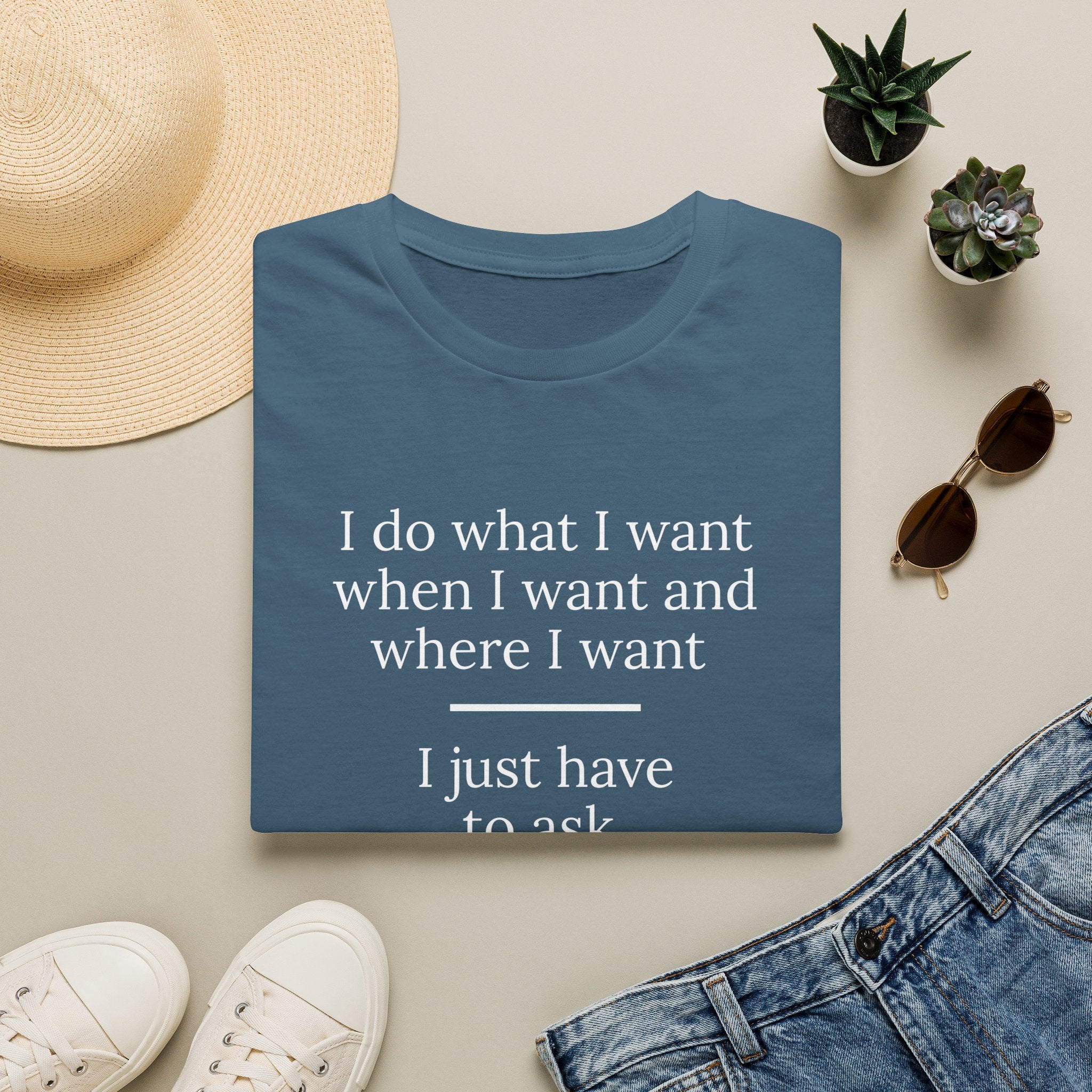Funny Husband Quote – Marriage Humor Typography Design - Versatile Everyday Tee for Men & Women