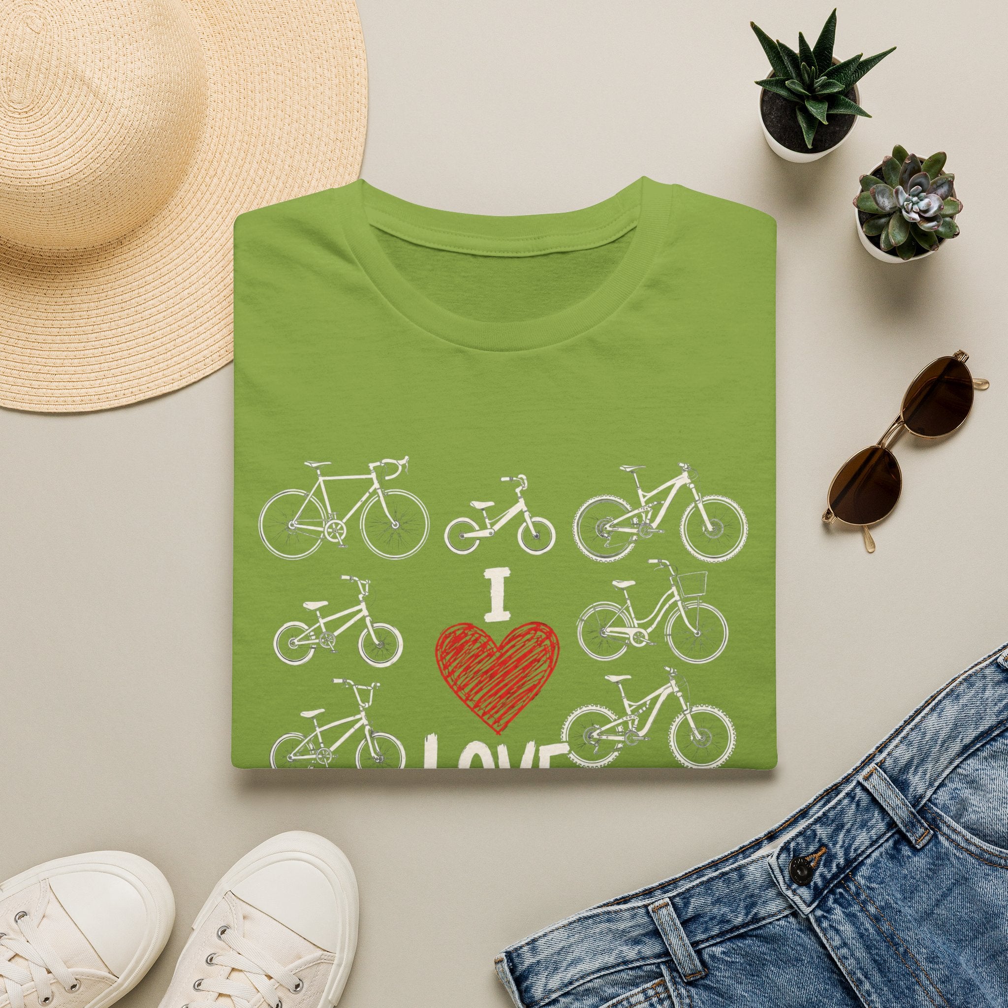 I Love My Bike Bicycle Lover Vintage Cycling Design  — Bicycle Lover Graphic Tee