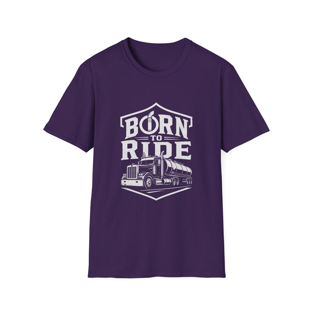 Born to Ride Trucker T-Shirt — Vintage Semi Truck Graphic Tee