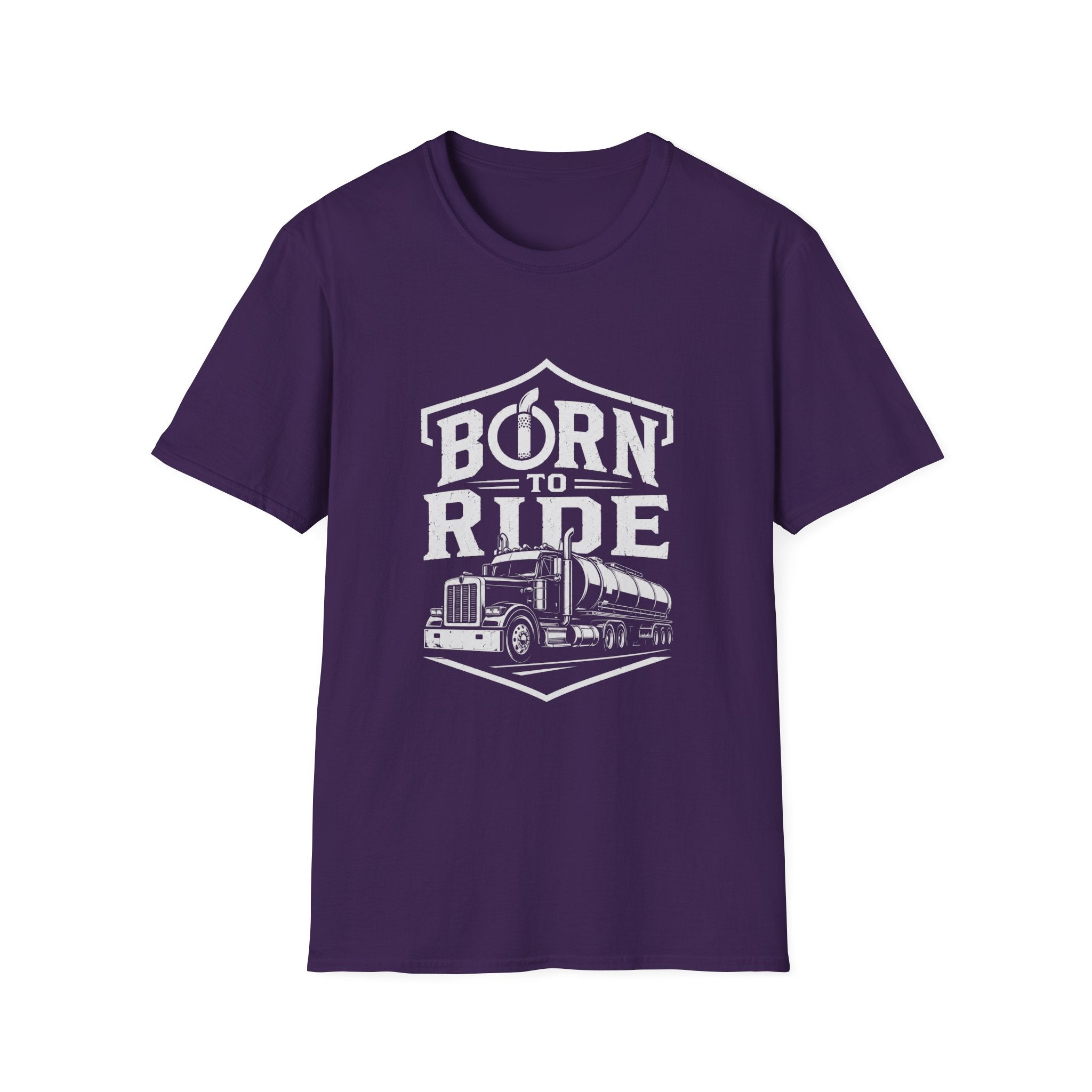 Born to Ride Trucker T-Shirt — Vintage Semi Truck Graphic Tee