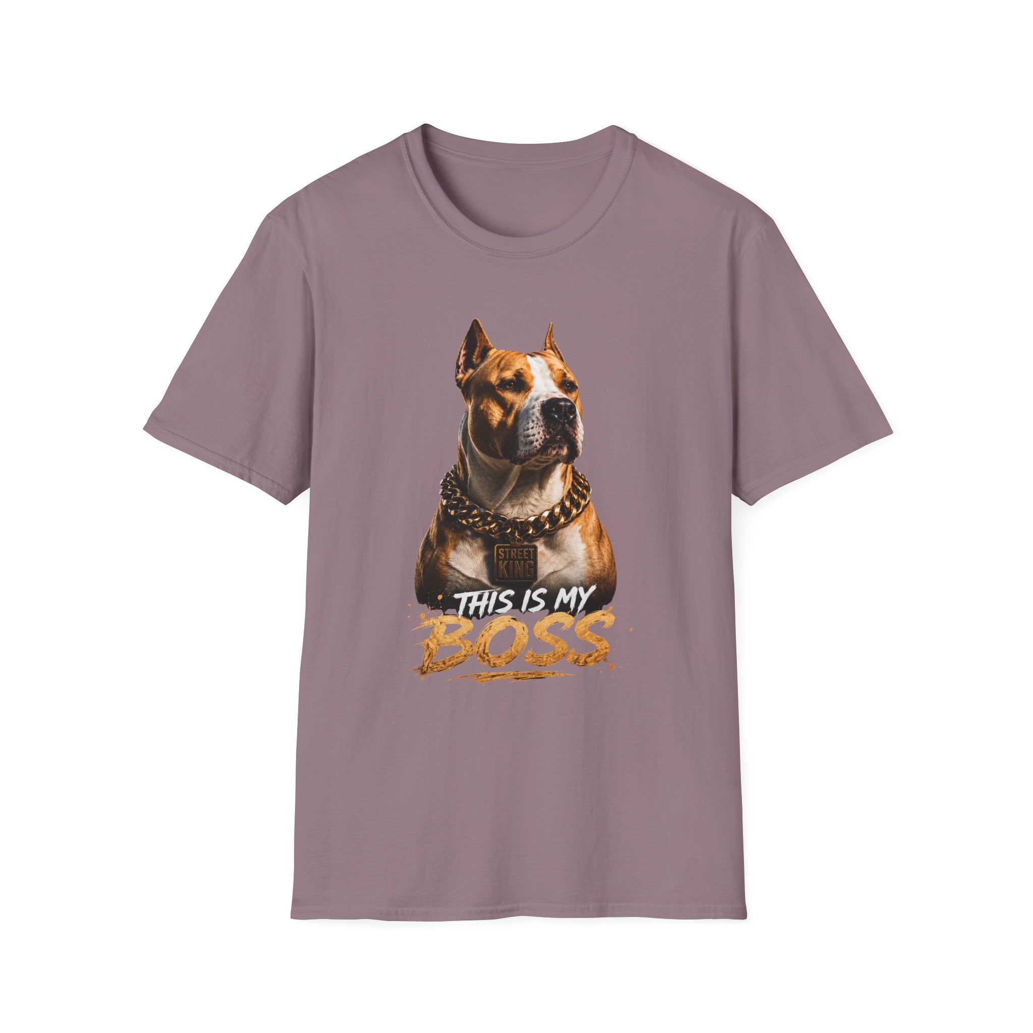 Pitbull 'This Is My Boss' T-Shirt – Strong Dog Attitude - my lover dog  - Street Style Graphic Design