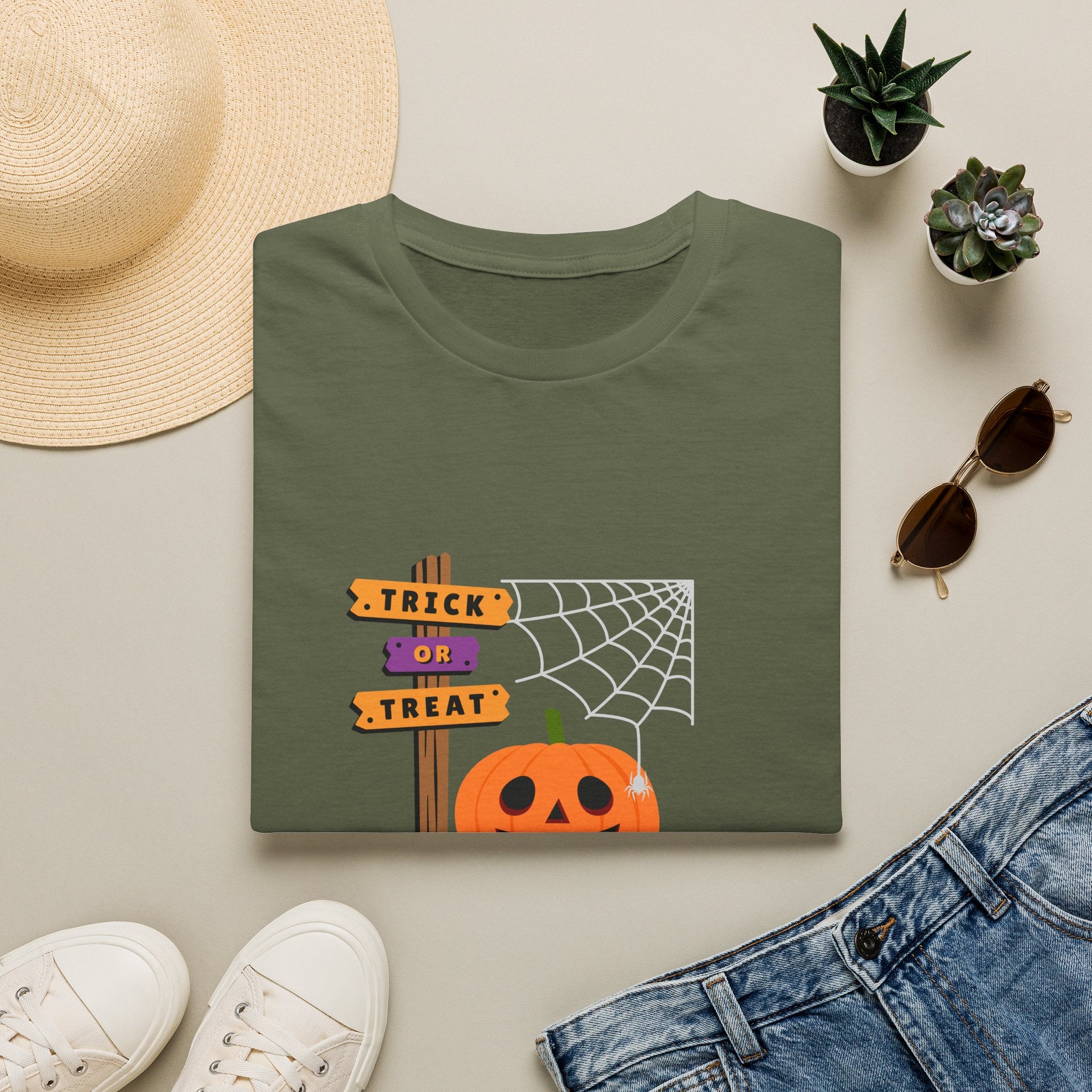 Halloween Pumpkin Tee — "Trick or Treat" Jack-O'-Lantern T-Shirt