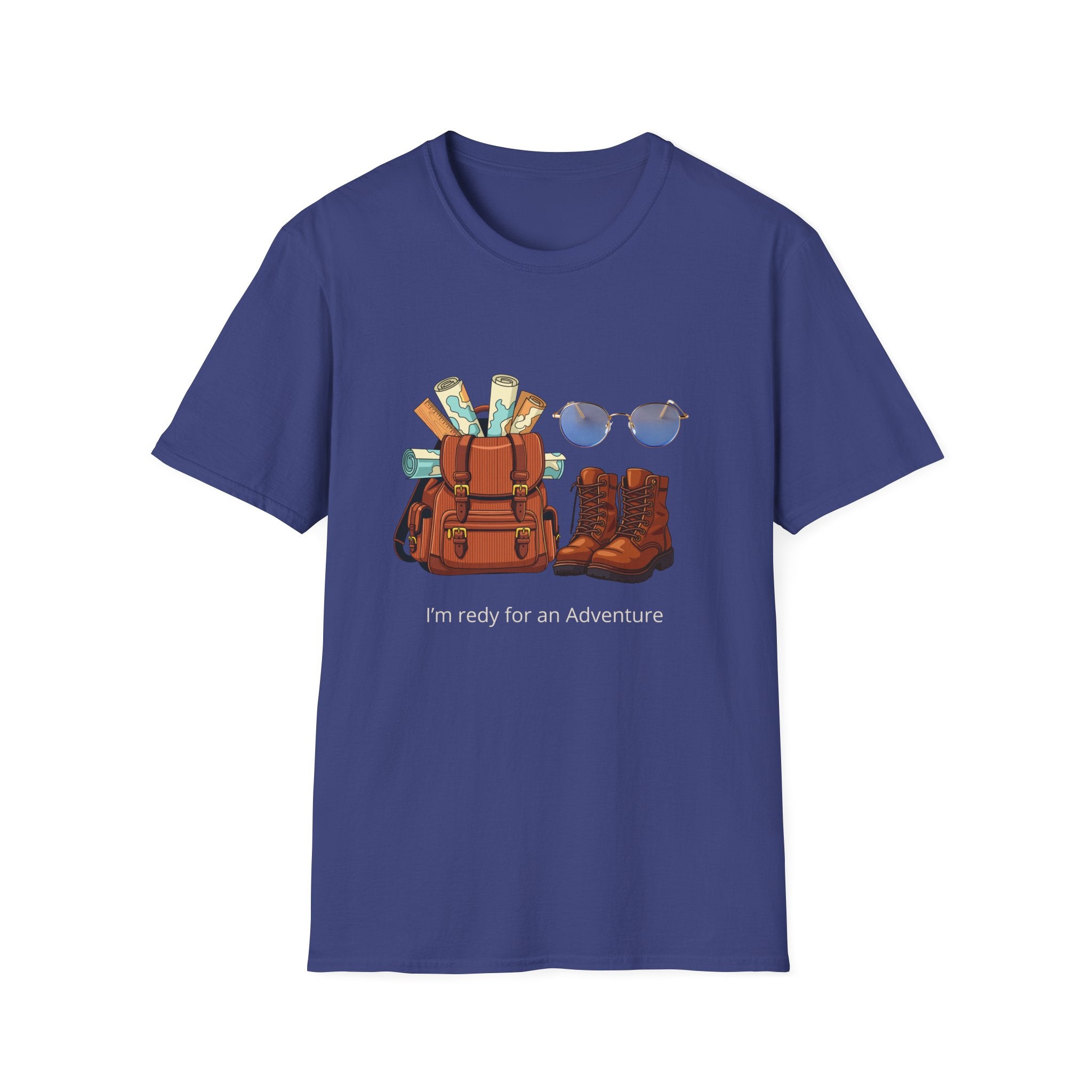 Adventure Gear T‑Shirt — "I'm Ready for an Adventure" Travel Backpack Design