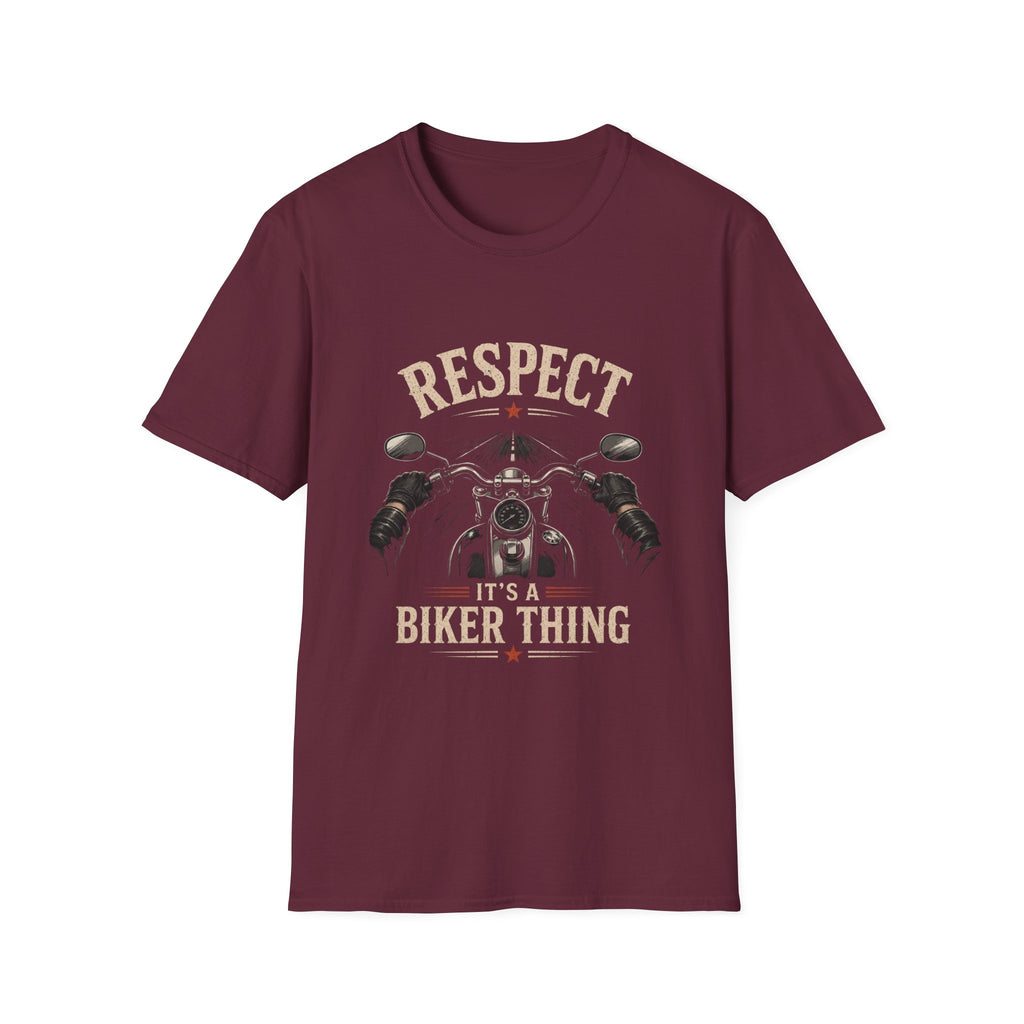 Respect It's A Biker Thing – First Person Motorcycle Rider Vintage Design