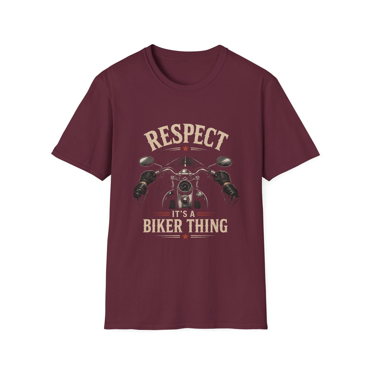 Respect It's A Biker Thing – First Person Motorcycle Rider Vintage Design