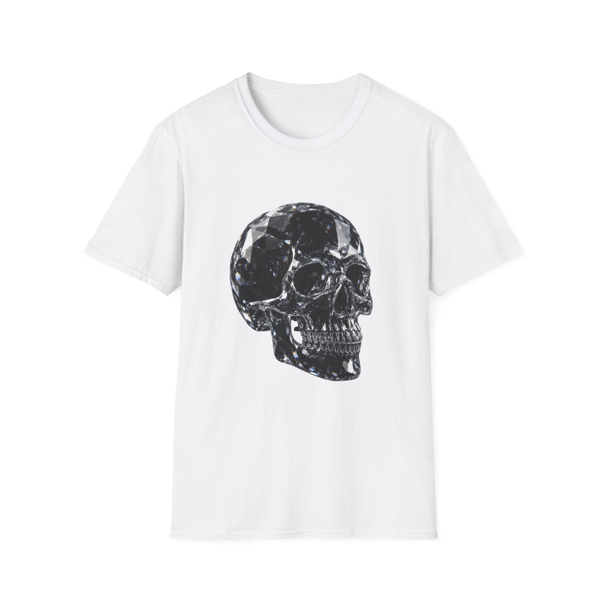 Gemstone Skull T-Shirt — Black Crystal Skull Graphic Tee
