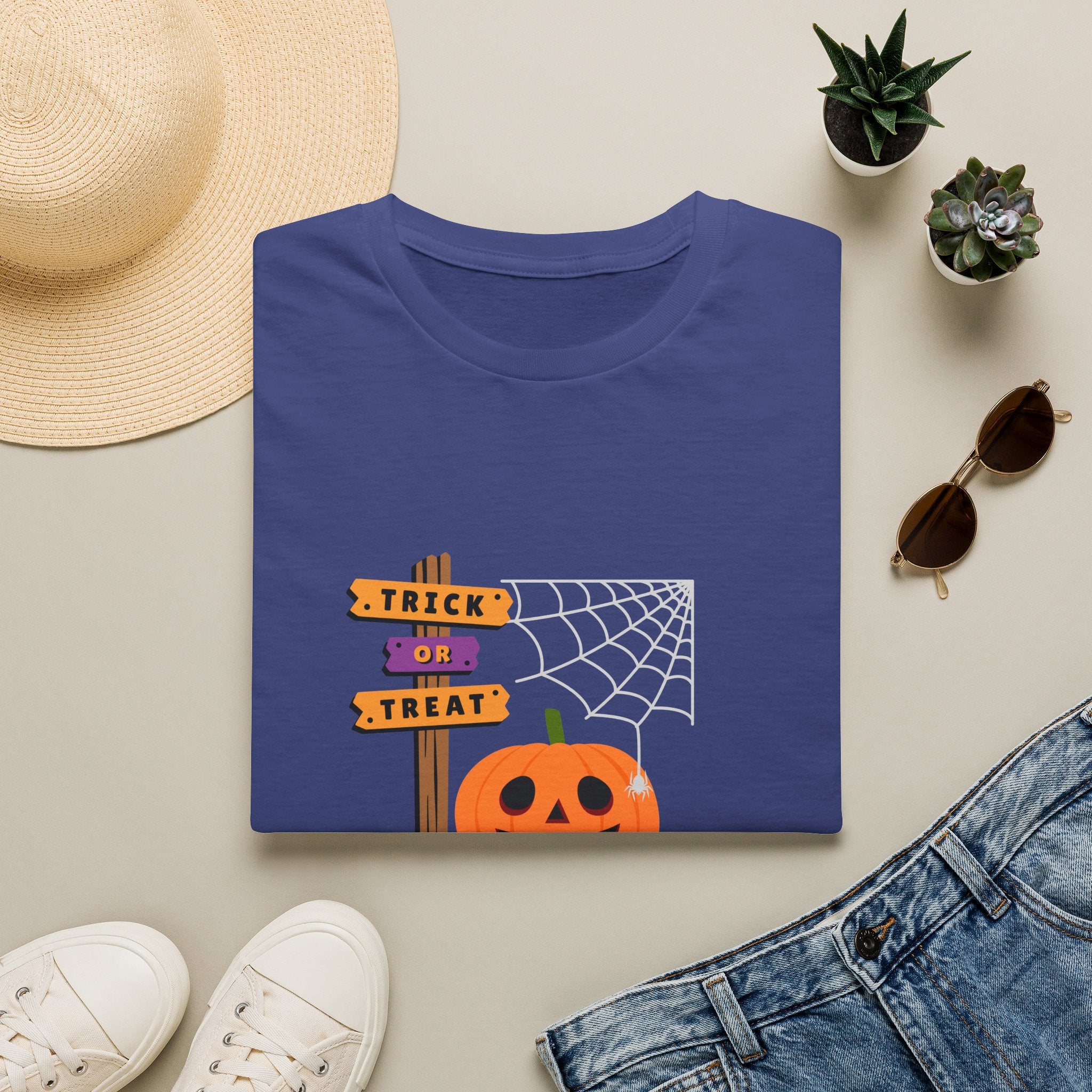 Halloween Pumpkin Tee — "Trick or Treat" Jack-O'-Lantern T-Shirt