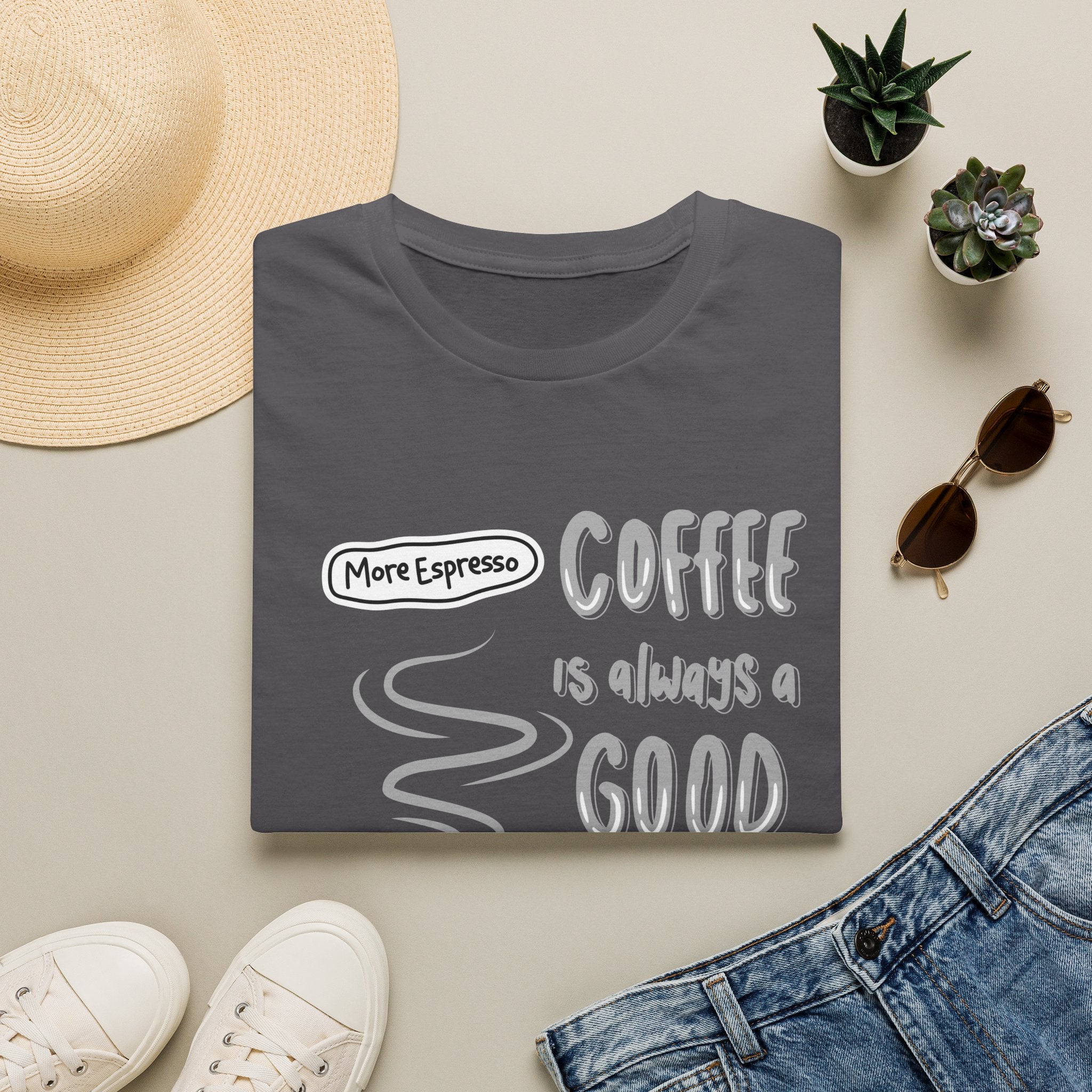 Coffee Is Always a Good Idea T-Shirt — 'More Espresso' Graphic Tee - Funny Coffee Lover gift