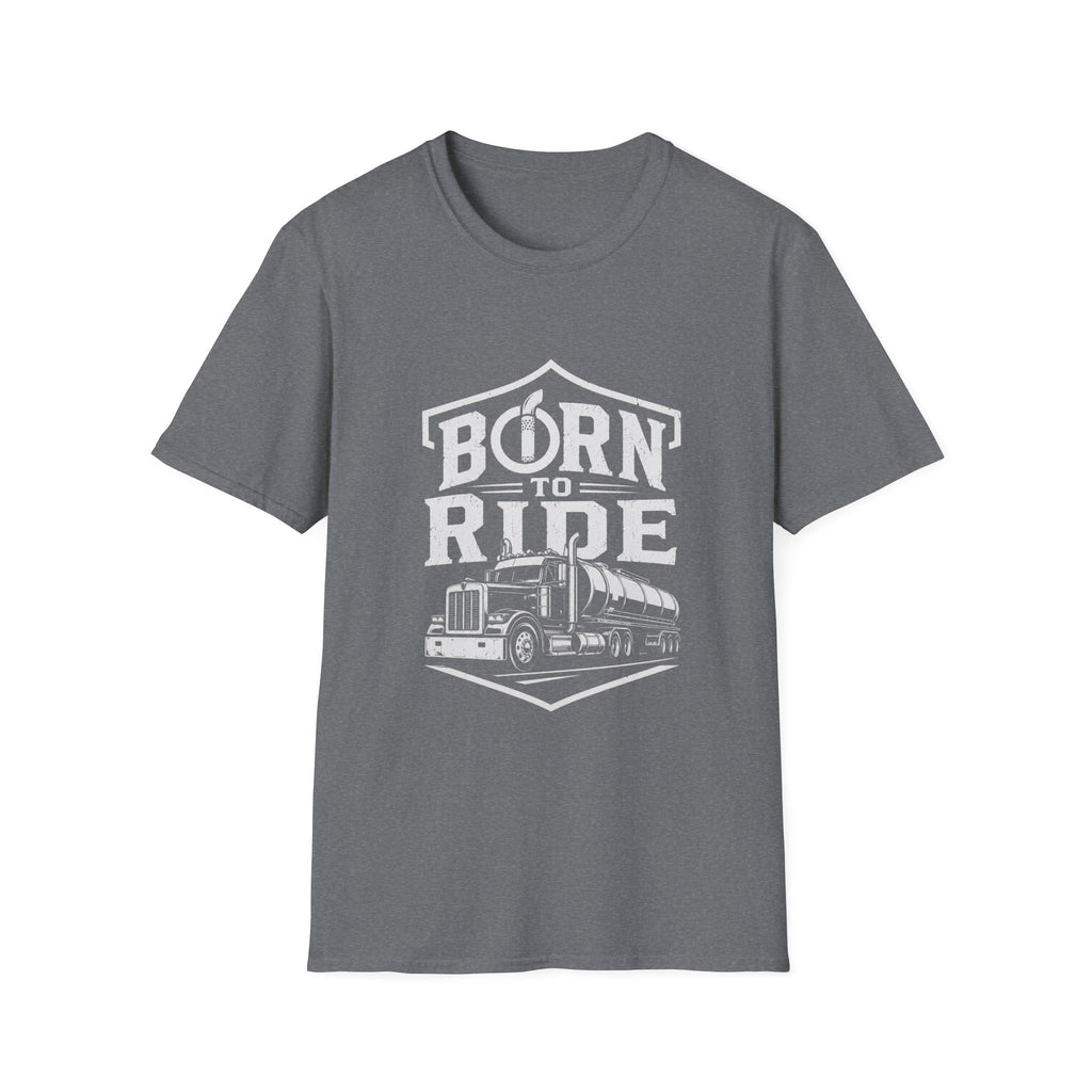 Born to Ride Trucker Graphic Tee — Born to Ride Semi Truck Shirt