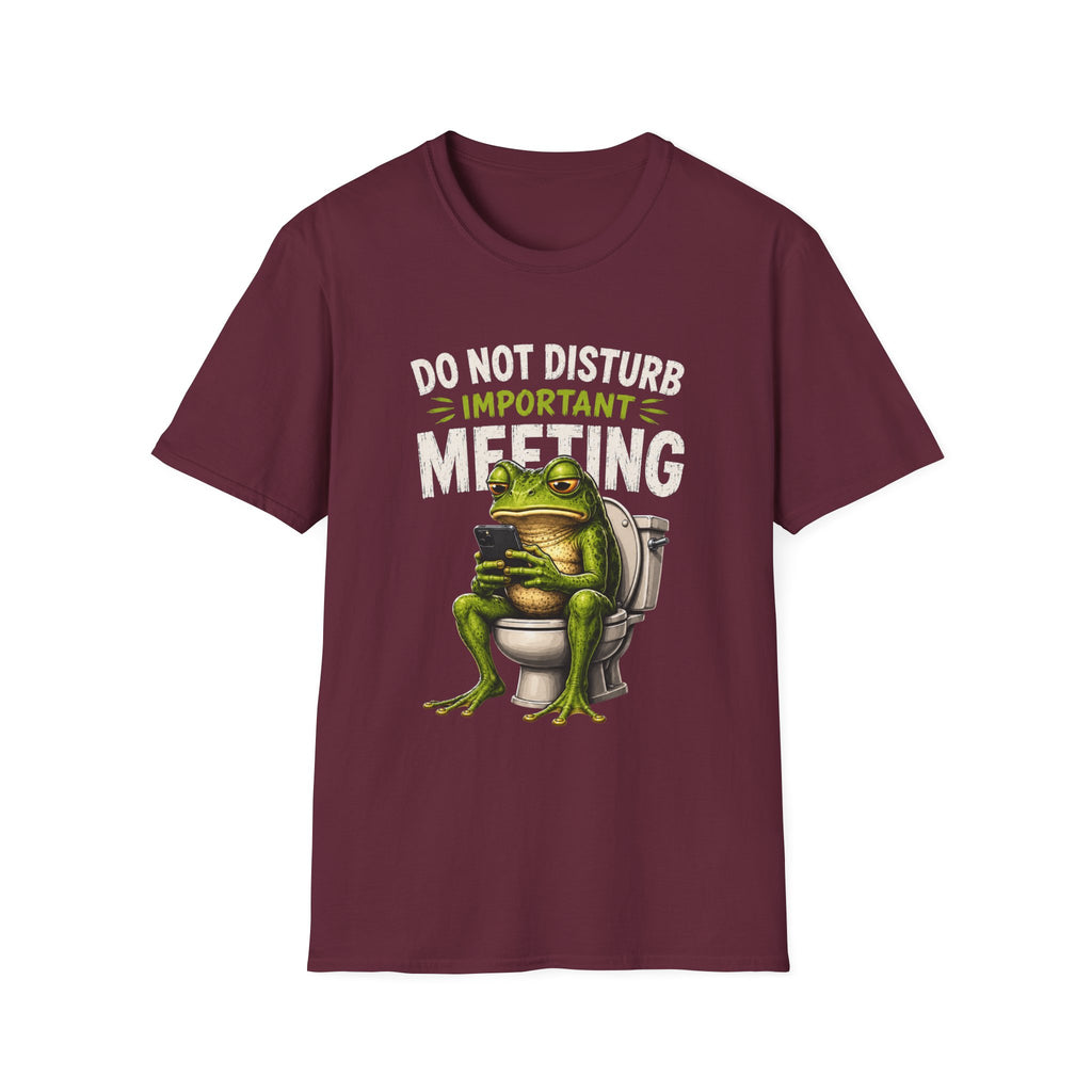 T-Shirt — Do Not Disturb Important Meeting (Funny Frog on Toilet)