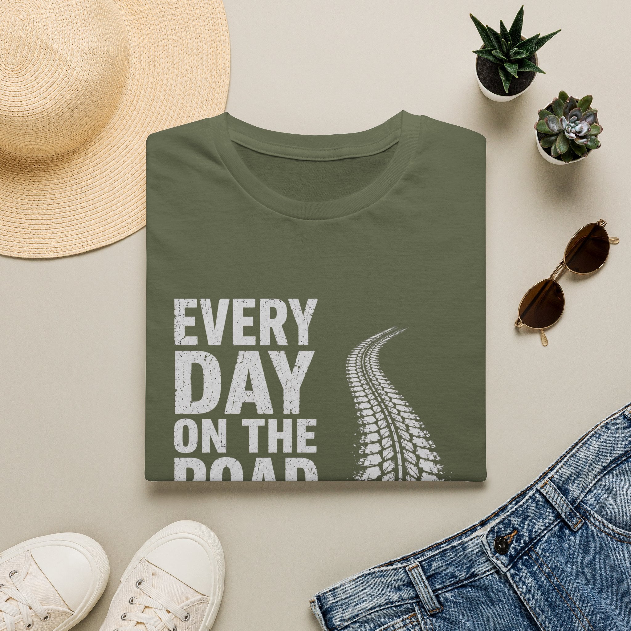 Every Day on the Road T-Shirt — Trucking & Travel Tee