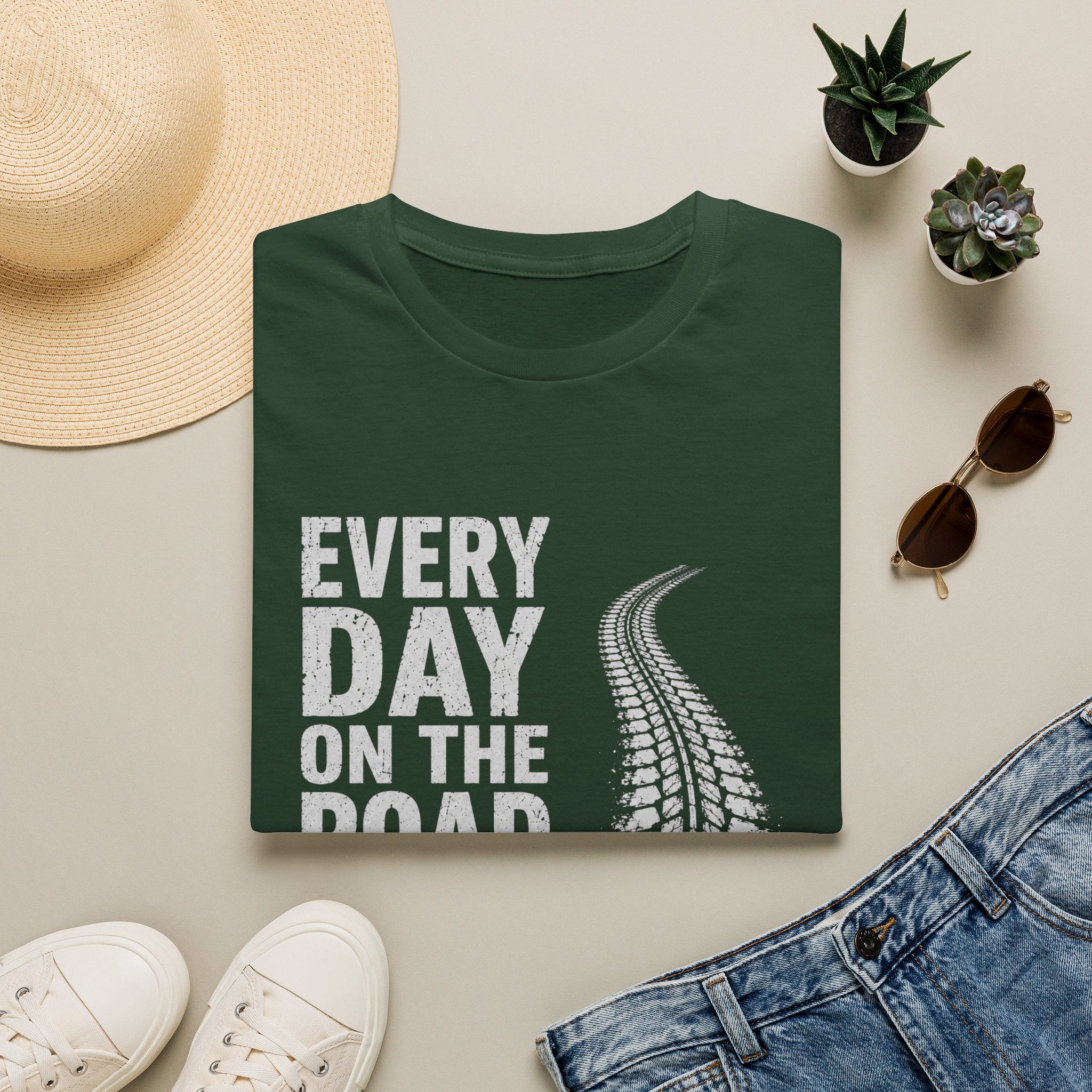 Every Day on the Road T-Shirt — Trucking & Travel Tee