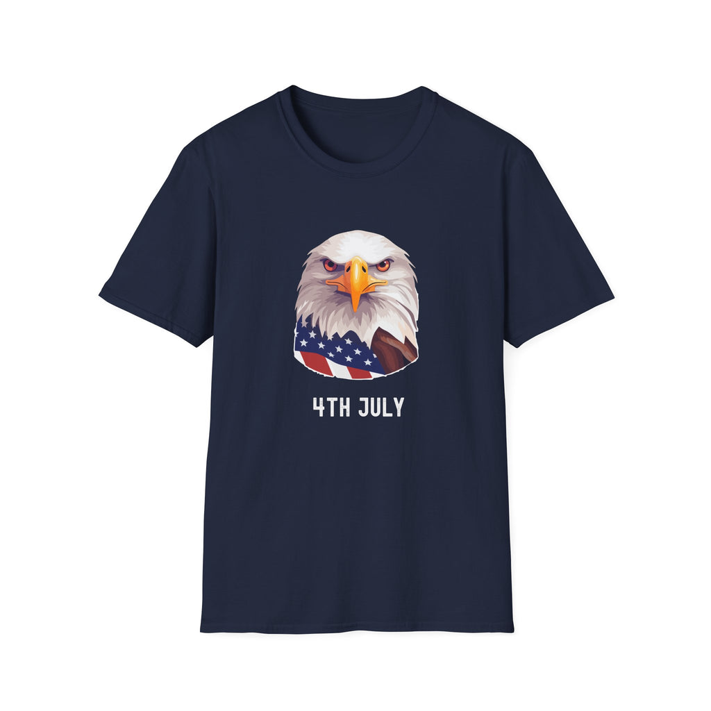 Eagle Head American Flag T-Shirt — Patriotic Bald Eagle Tee