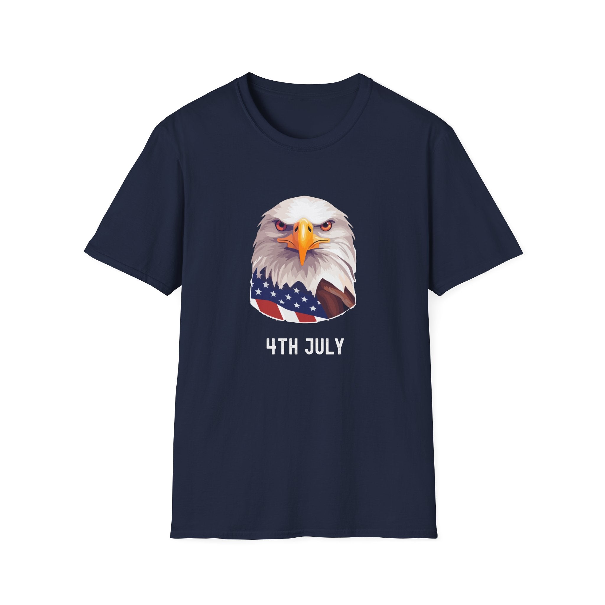Eagle Head American Flag T-Shirt — Patriotic Bald Eagle Tee