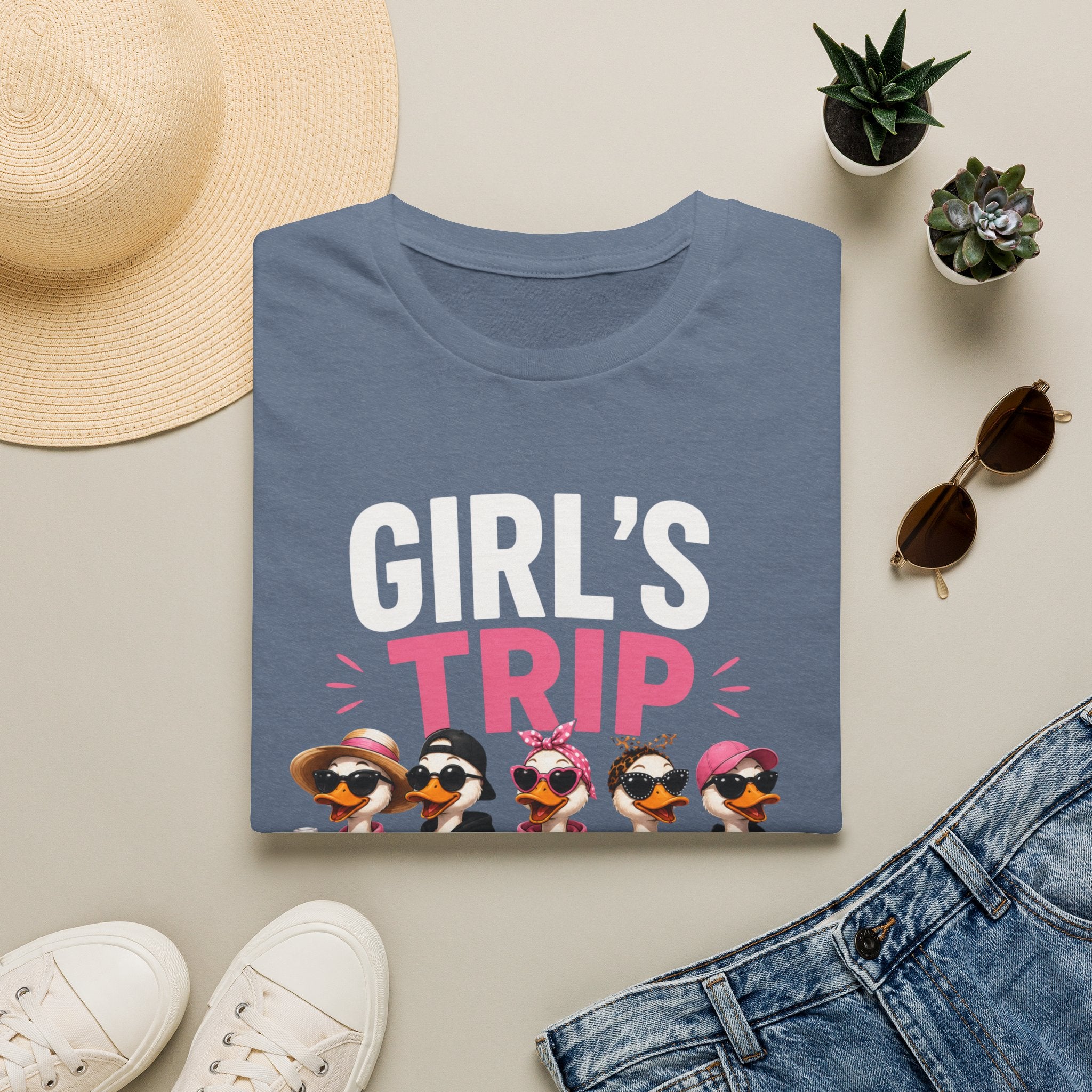 Girl's Trip ducks graphic T-Shirt | Funny Vacation Squad Tee