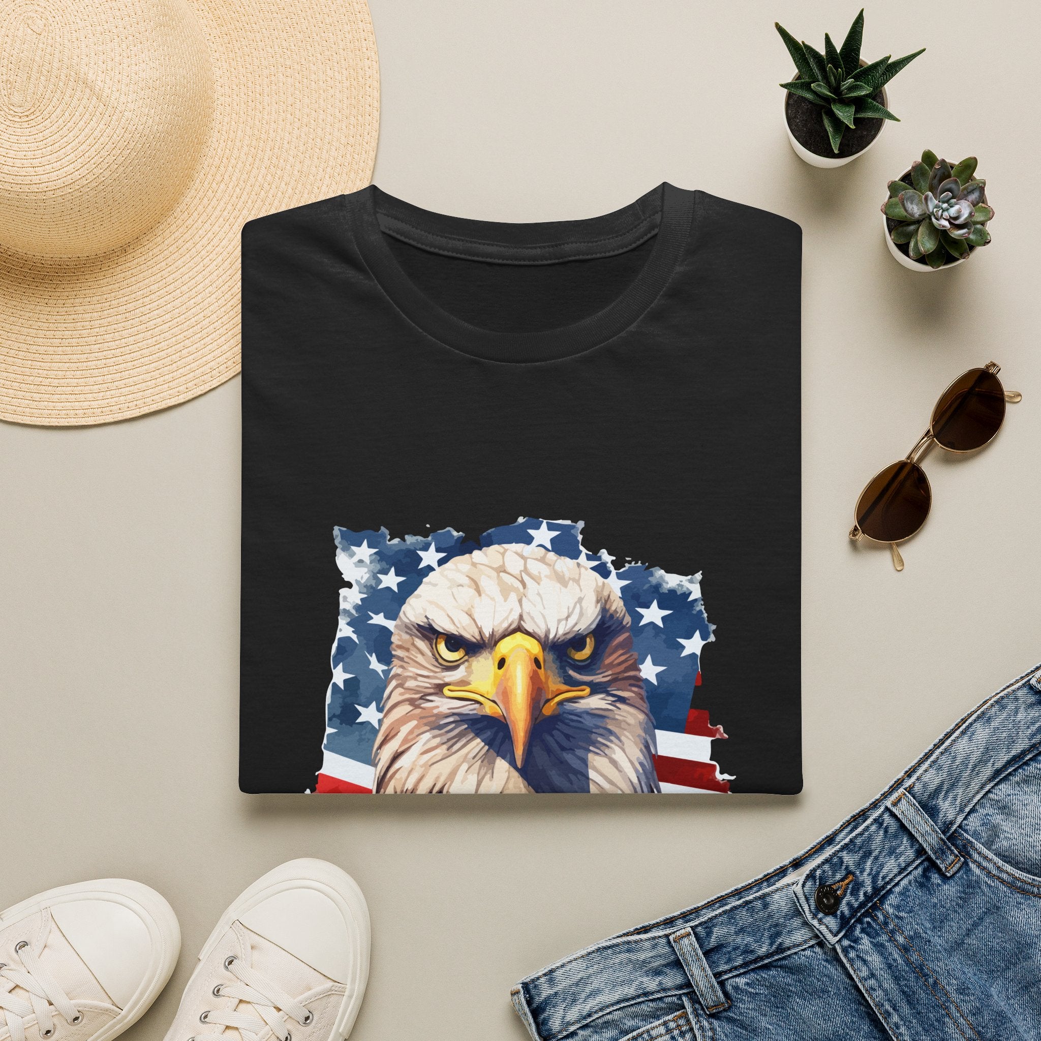 American Eagle T-Shirt – Patriotic 4th of July Flag Tee