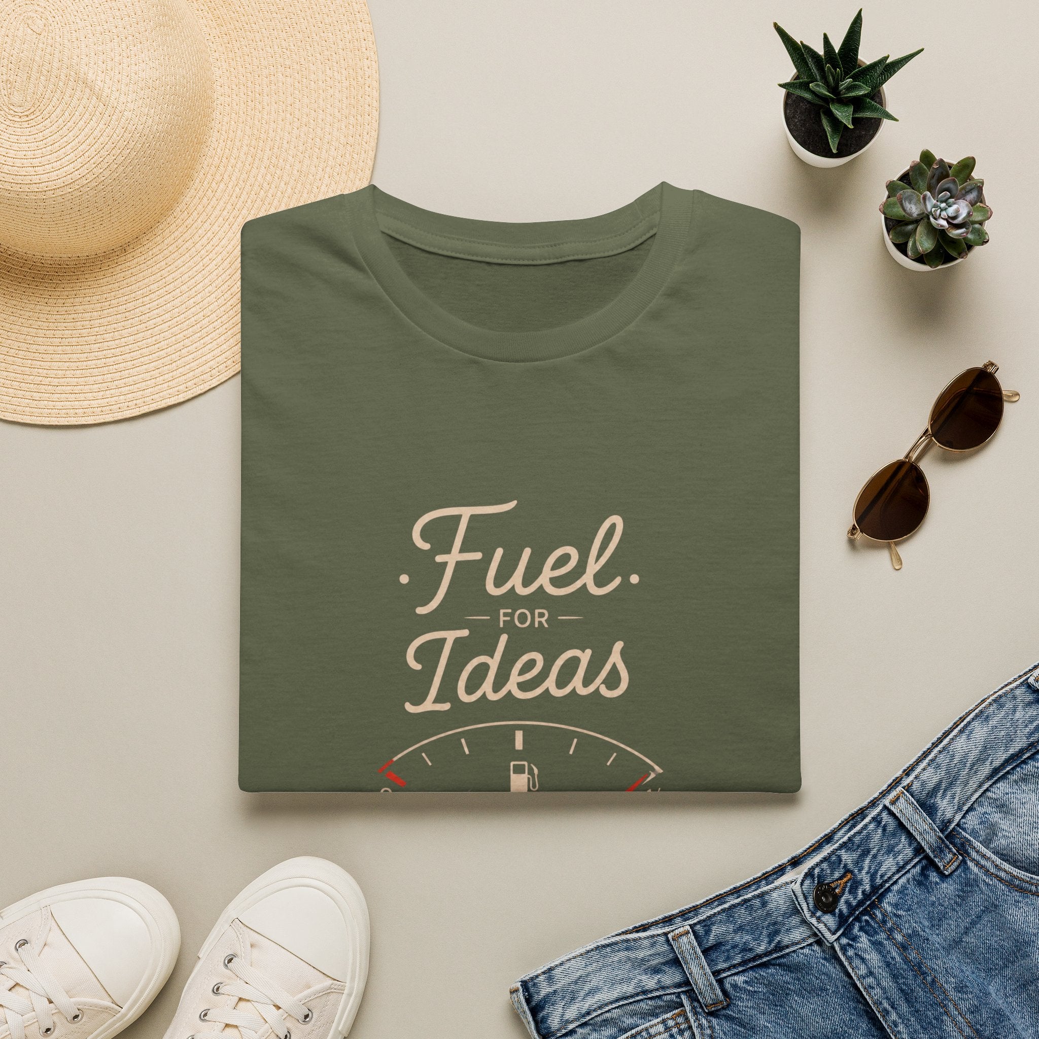 Coffee 'Fuel for Ideas' T-Shirt - Fuel For Ideas Coffee Lover Creative Mind Design