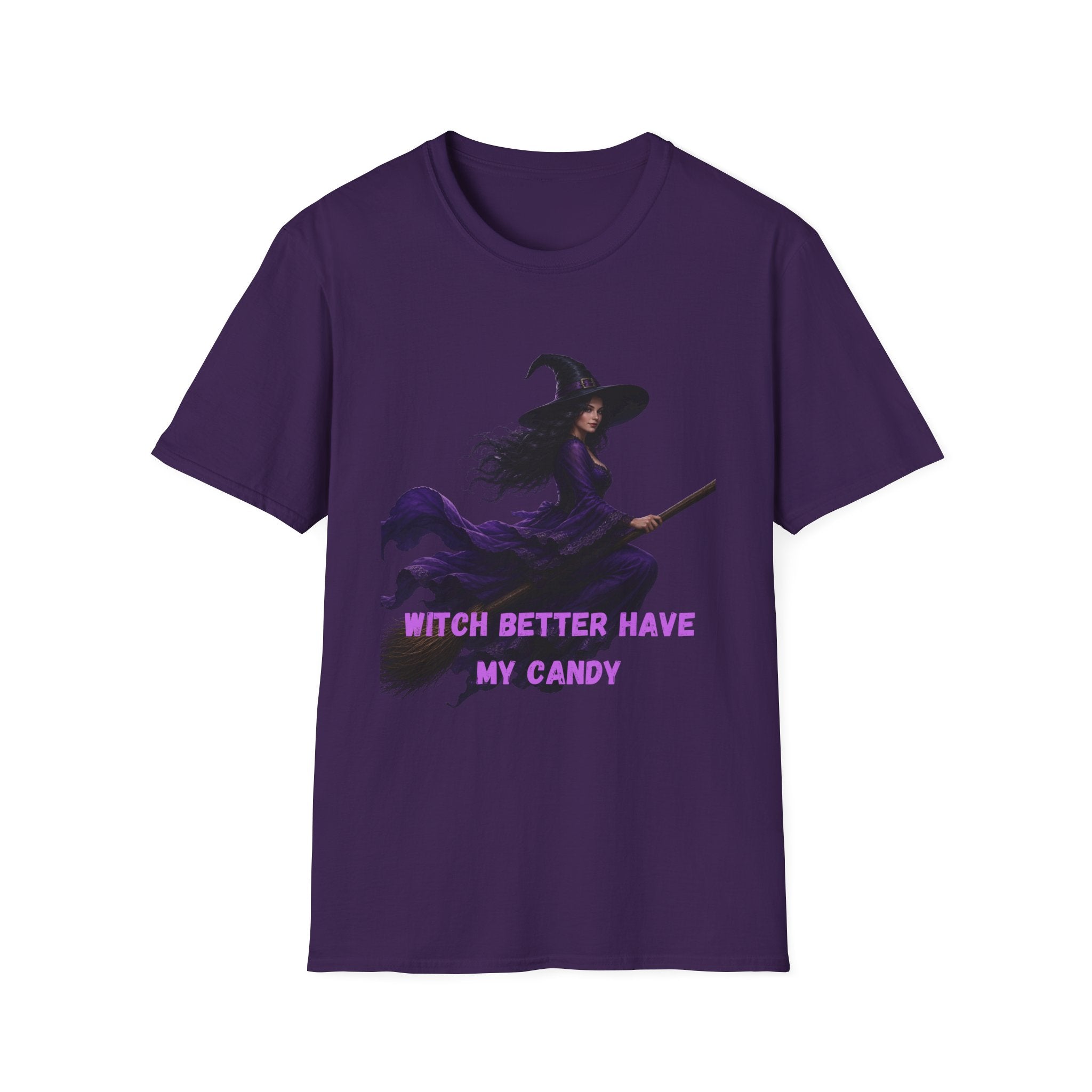 Witch Better Have My Candy T-Shirt — Purple Witch Halloween Tee