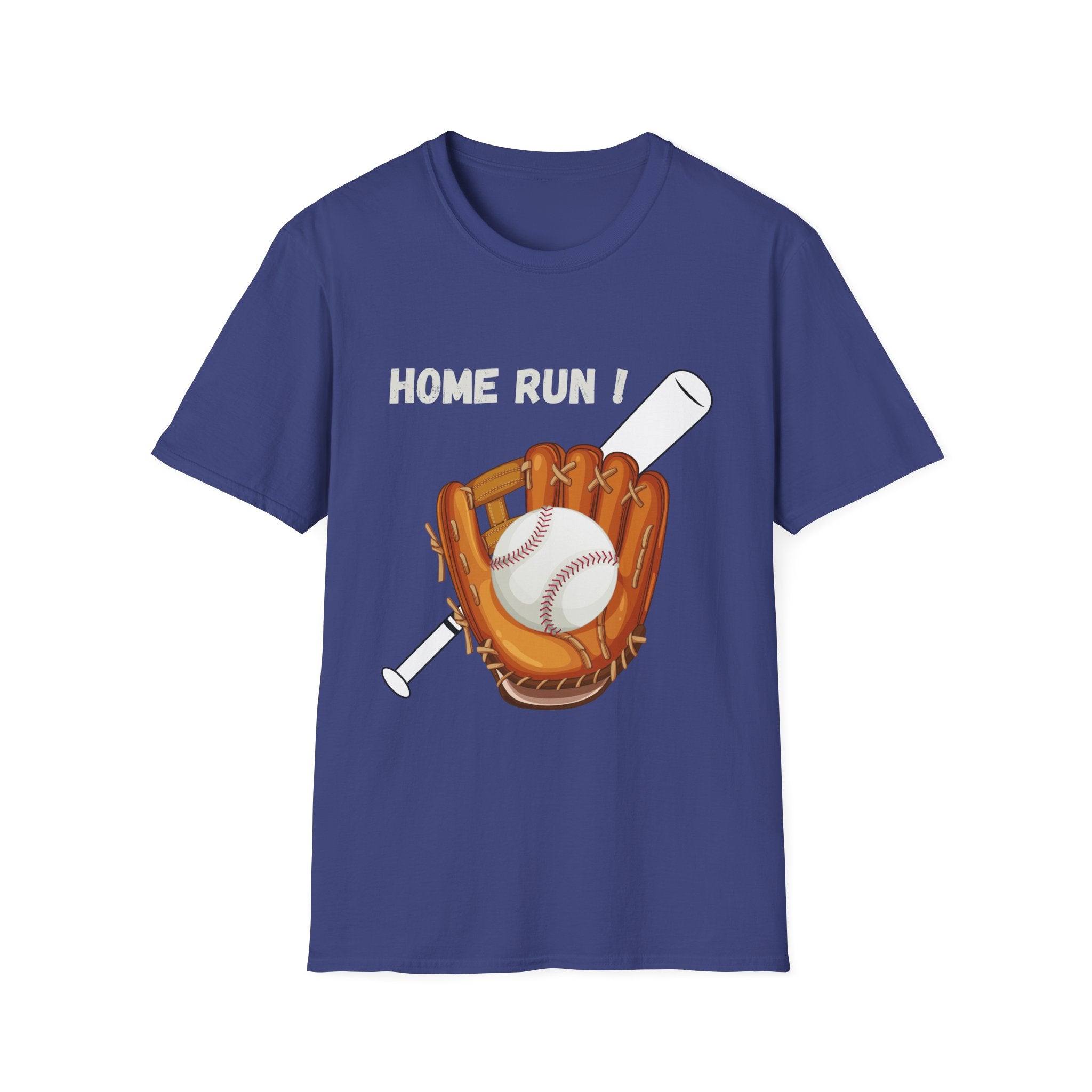 Baseball Home Run T-Shirt — Glove, Ball & Bat Graphic Tee - Bat Ball and Glove Sports Graphic