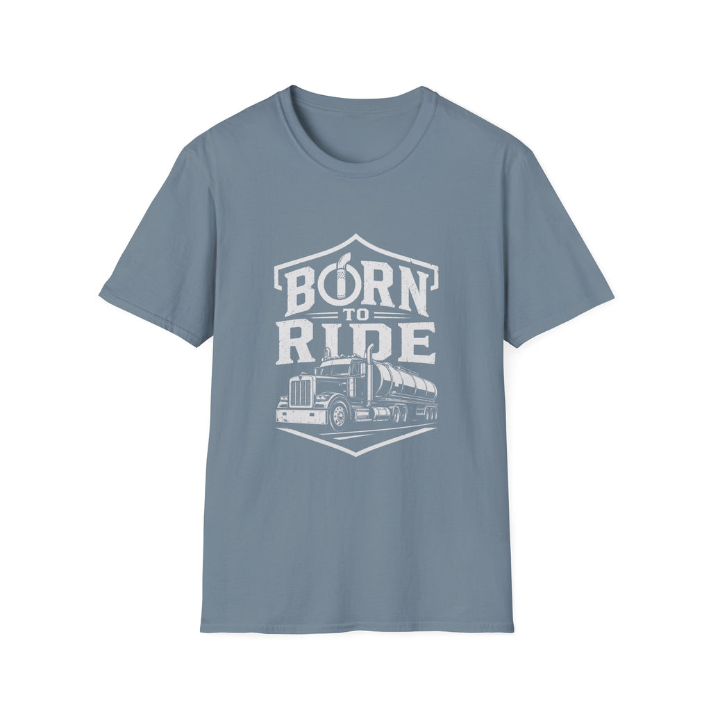 Born to Ride Trucker T-Shirt — Vintage Semi Truck Graphic Tee