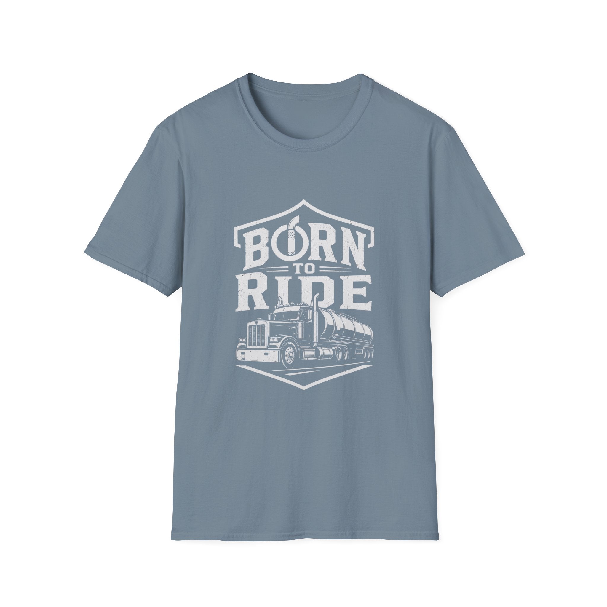 Born to Ride Trucker T-Shirt — Vintage Semi Truck Graphic Tee