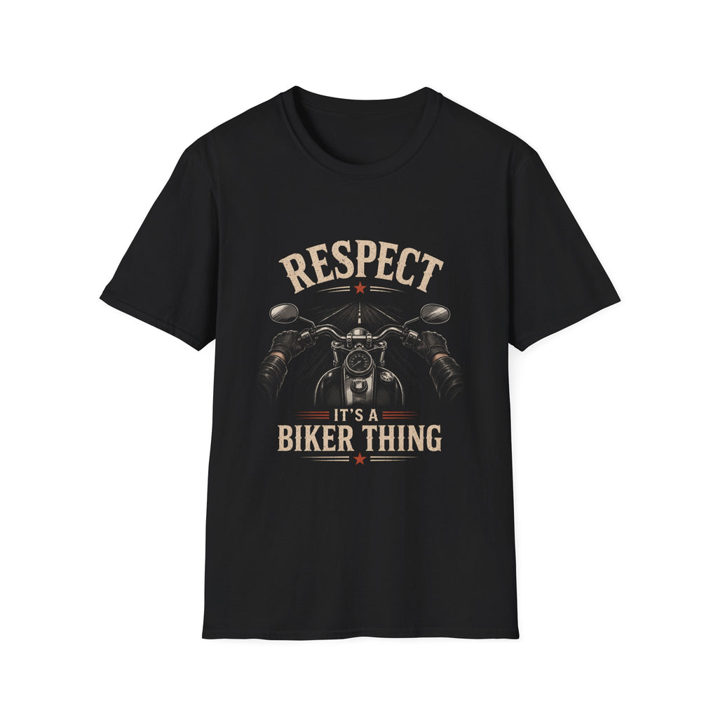 Respect It's A Biker Thing – First Person Motorcycle Rider Vintage Design
