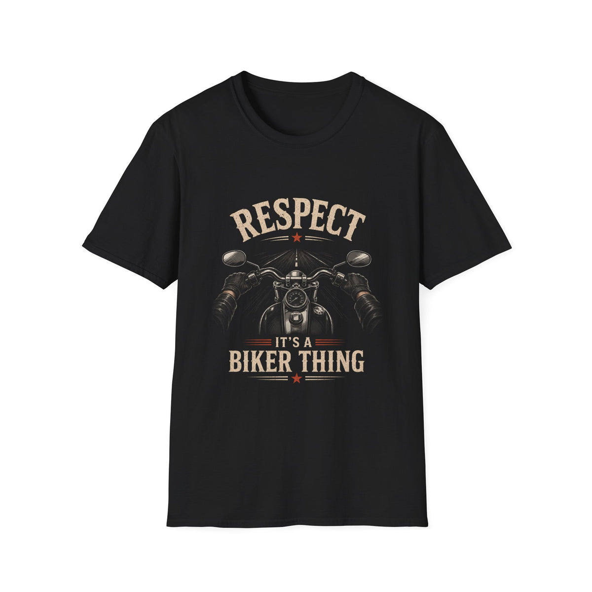 Respect It's A Biker Thing – First Person Motorcycle Rider Vintage Design