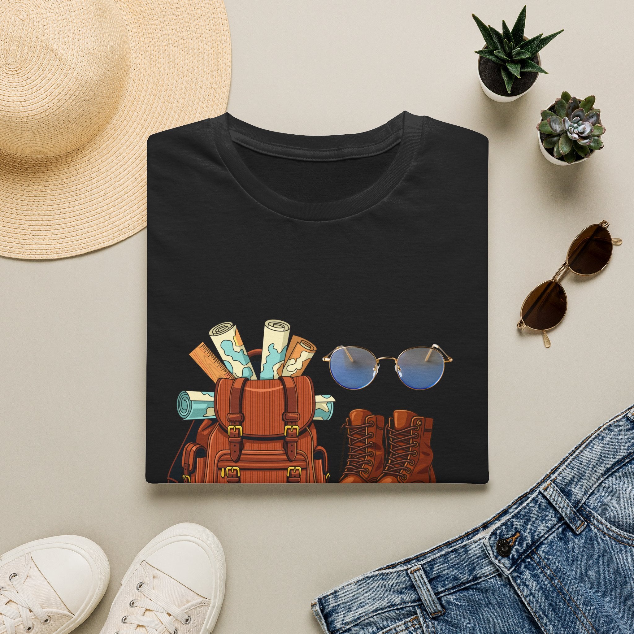 Adventure Gear T‑Shirt — "I'm Ready for an Adventure" Travel Backpack Design