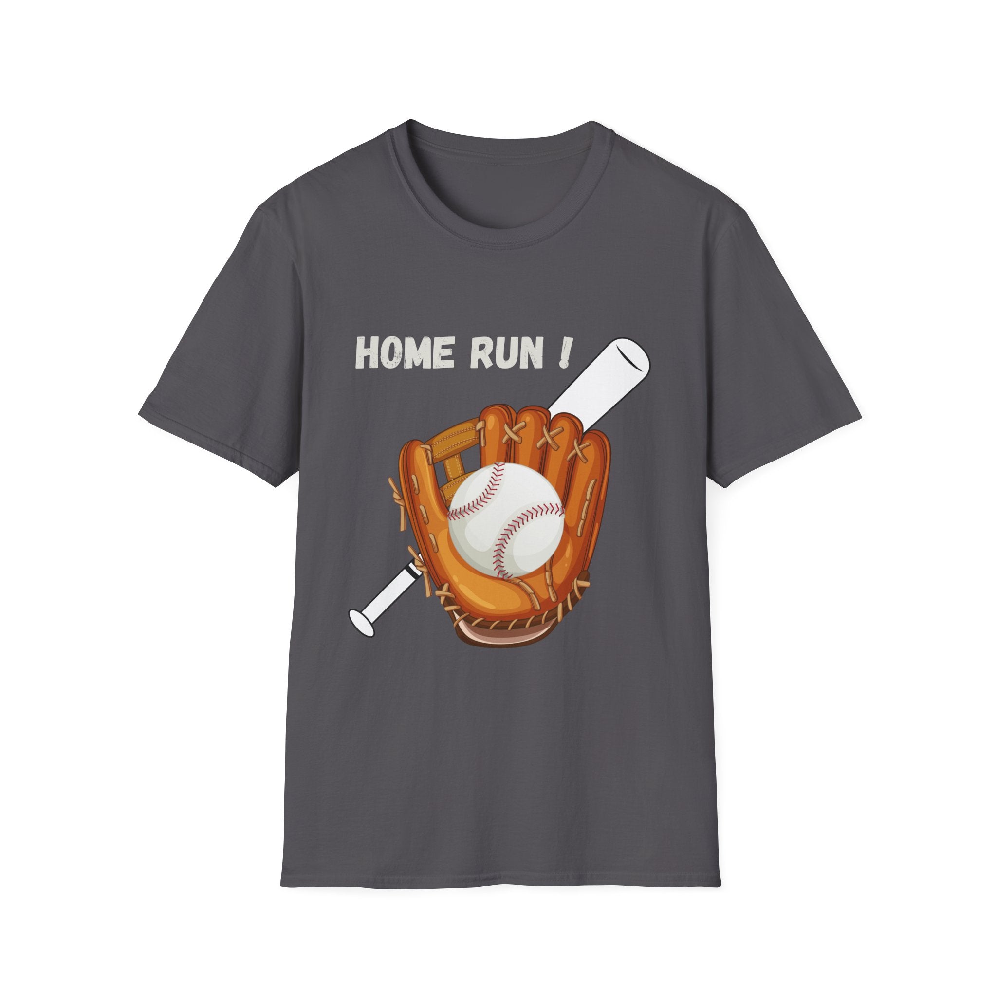 Baseball Home Run T-Shirt — Glove, Ball & Bat Graphic Tee - Bat Ball and Glove Sports Graphic