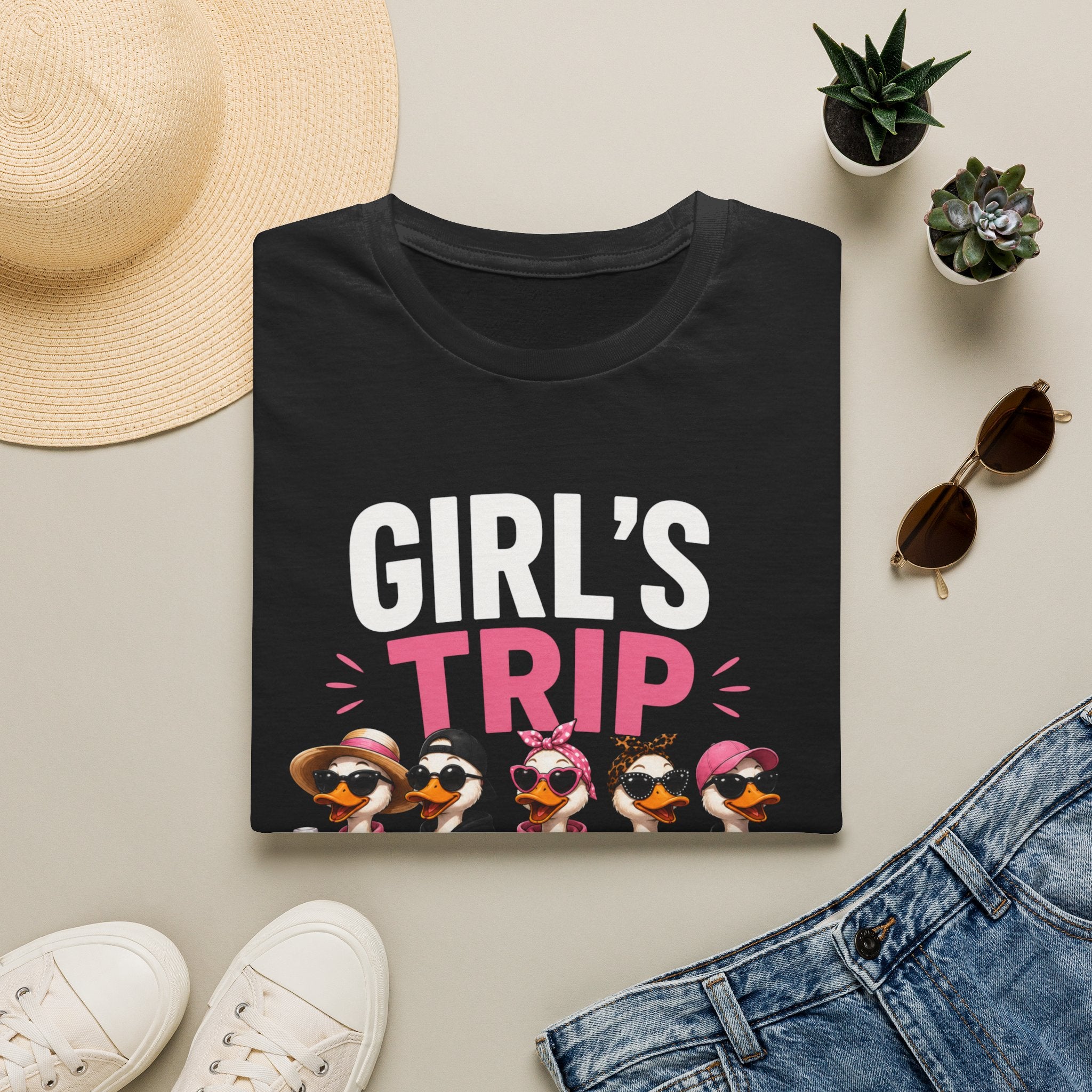 Girl's Trip ducks graphic T-Shirt | Funny Vacation Squad Tee