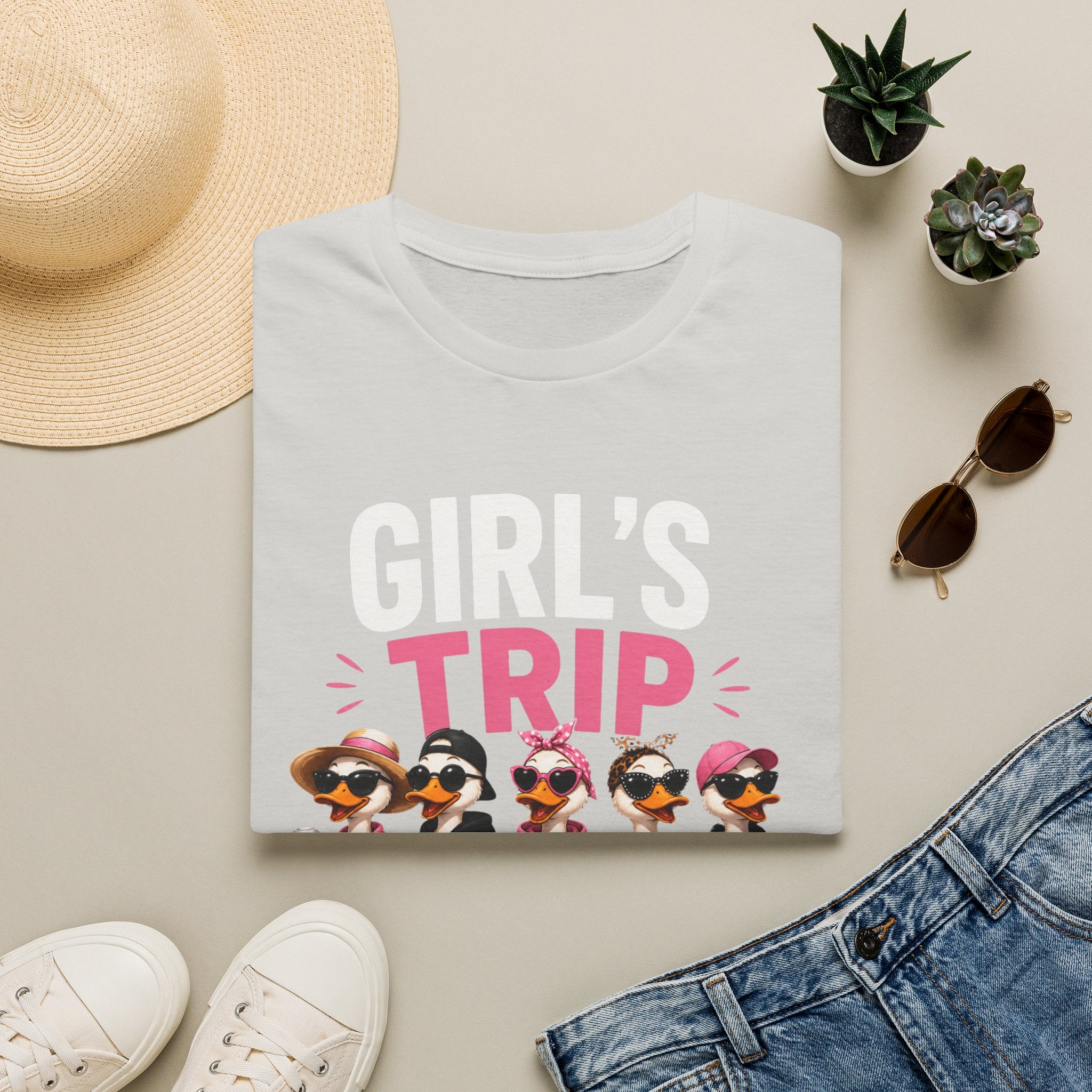 Girl's Trip ducks graphic T-Shirt | Funny Vacation Squad Tee