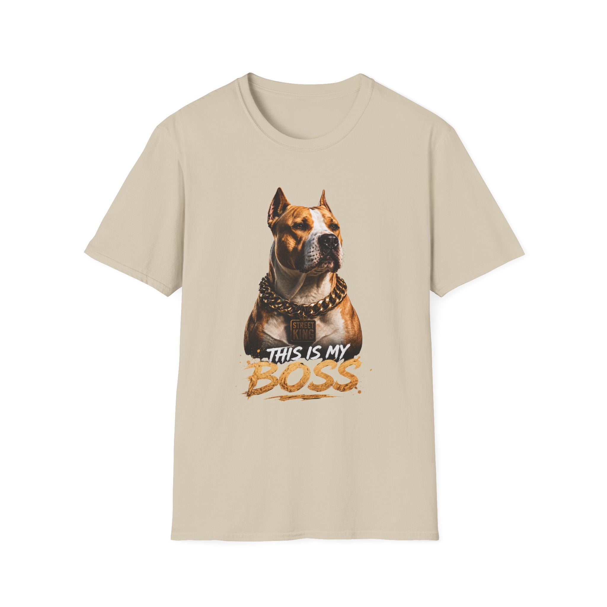 Pitbull 'This Is My Boss' T-Shirt – Strong Dog Attitude - my lover dog  - Street Style Graphic Design
