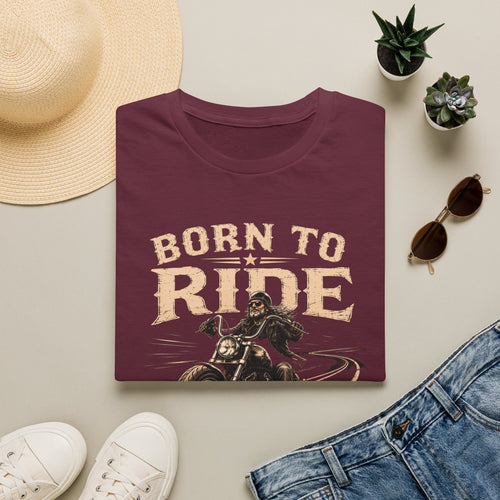 Born to Ride — Life to Ride -   Motorcycle T-Shirt - Vintage Motorcycle Rider Freedom Design