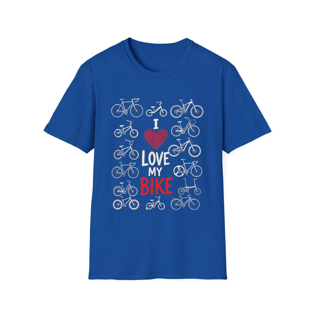 I Love My Bike Bicycle Lover Vintage Cycling Design  — Bicycle Lover Graphic Tee