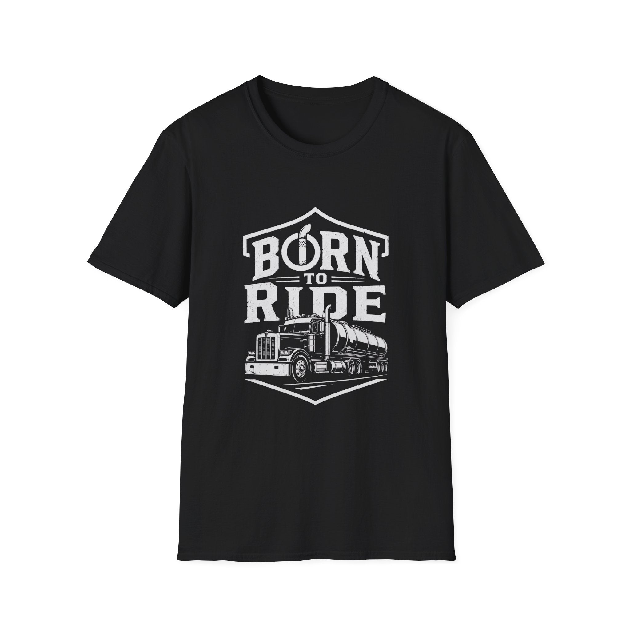 Born to Ride Trucker T-Shirt — Vintage Semi Truck Graphic Tee