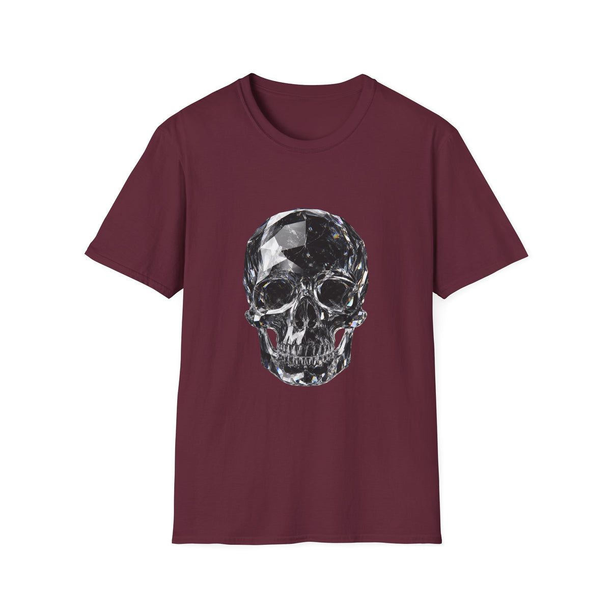 Crystal Skull Noir – Luxury Gothic Crystal Art Design